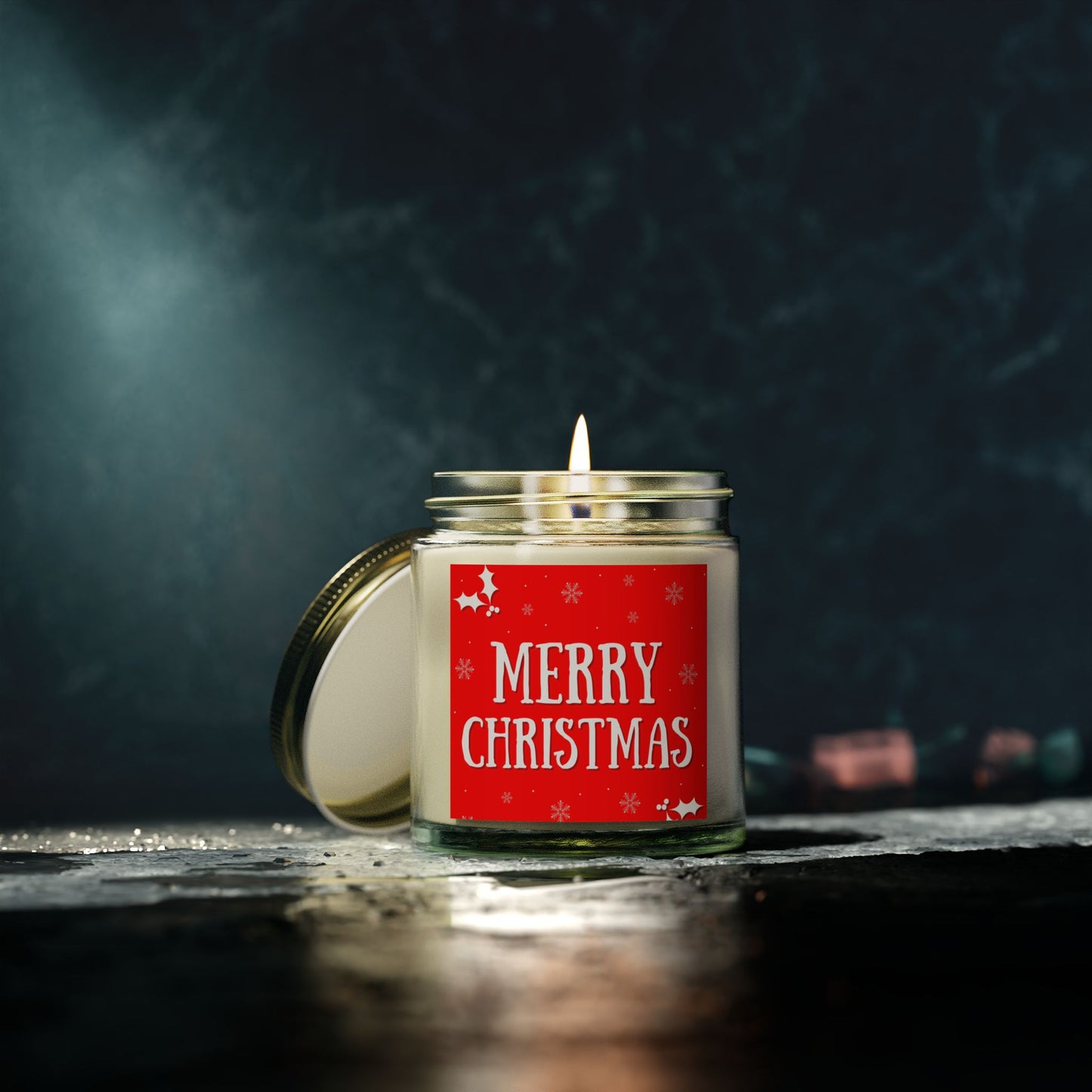 Merry Christmas Scented Candles, Holiday Decor, Gift for Her, Cozy Home Fragrance, Christmas Gifts, Aromatherapy