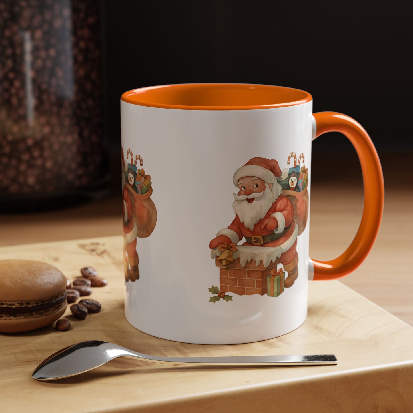 Festive Santa Coffee Mug, Holiday Gift, Christmas Decorations, Cozy Kitchen, Unique Mug, Santa-Themed Drinkware