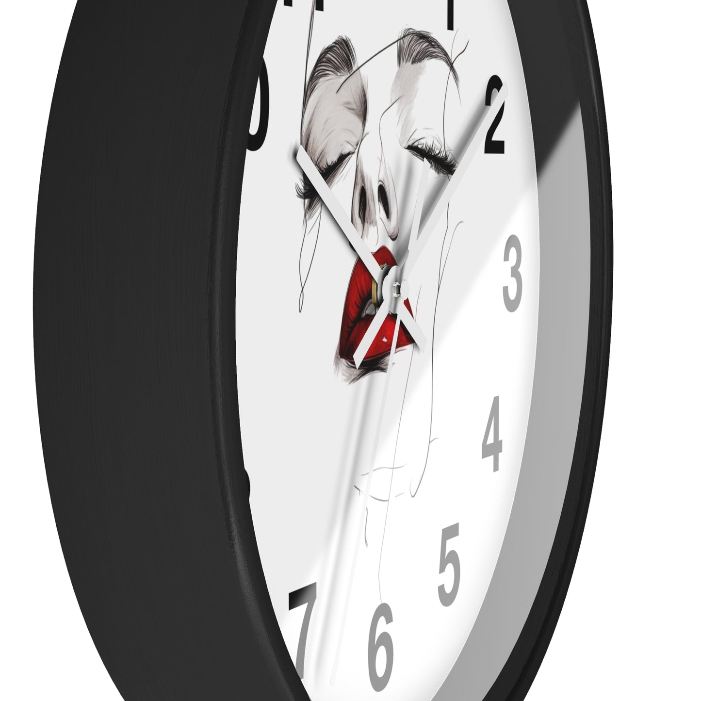 Stylish Art Deco Wall Clock, Modern Home Decor, Unique Gift for Her, Elegant Timepiece, Living Room Art