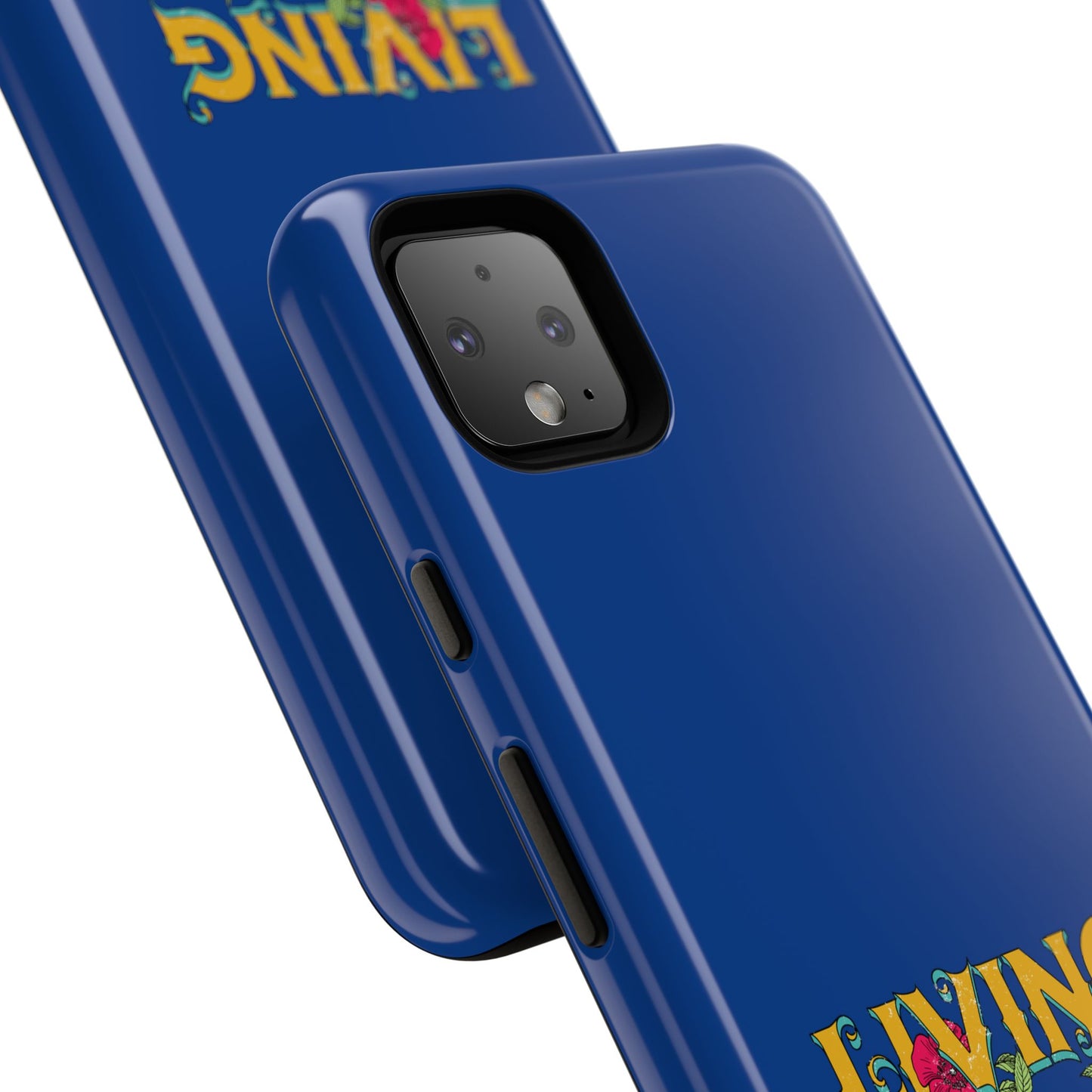 Living the Dream Phone Case, Floral Phone Cover, Tough Phone Case, Inspirational Gift, Boho Style Accessory, Dreamer Case