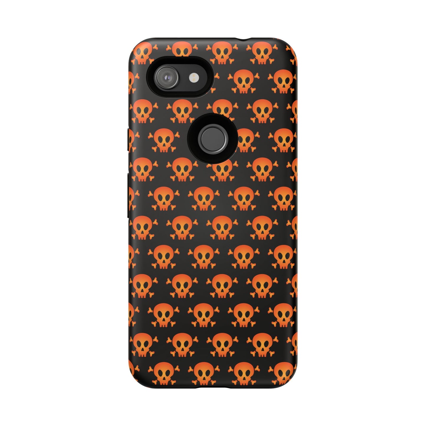 Halloween Skull Phone Case, Spooky Mobile Cover, Trick or Treat Accessory, Goth Gift, Skull Pattern Design