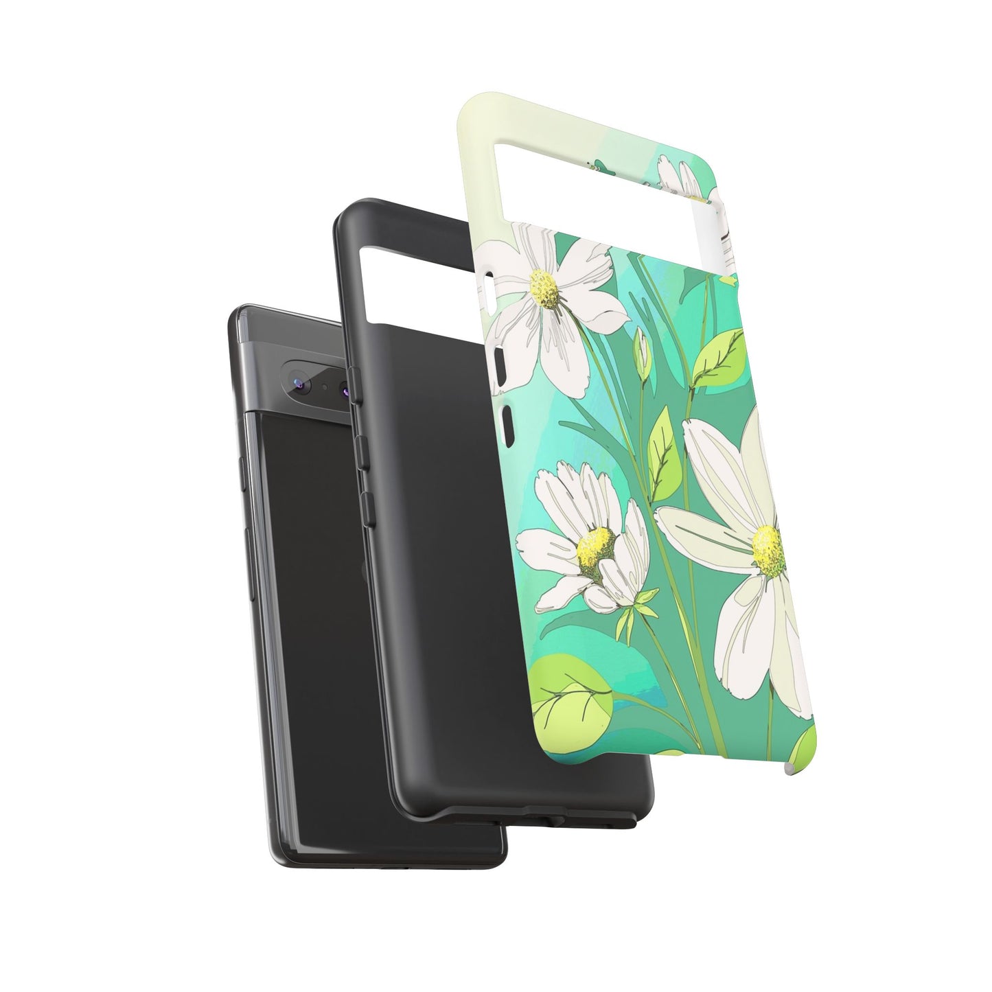 Floral Phone Case, Tough Cases, Flower Design, Nature Inspired, Eco-Friendly Cover, Unique Gift for Her, Spring Accessories