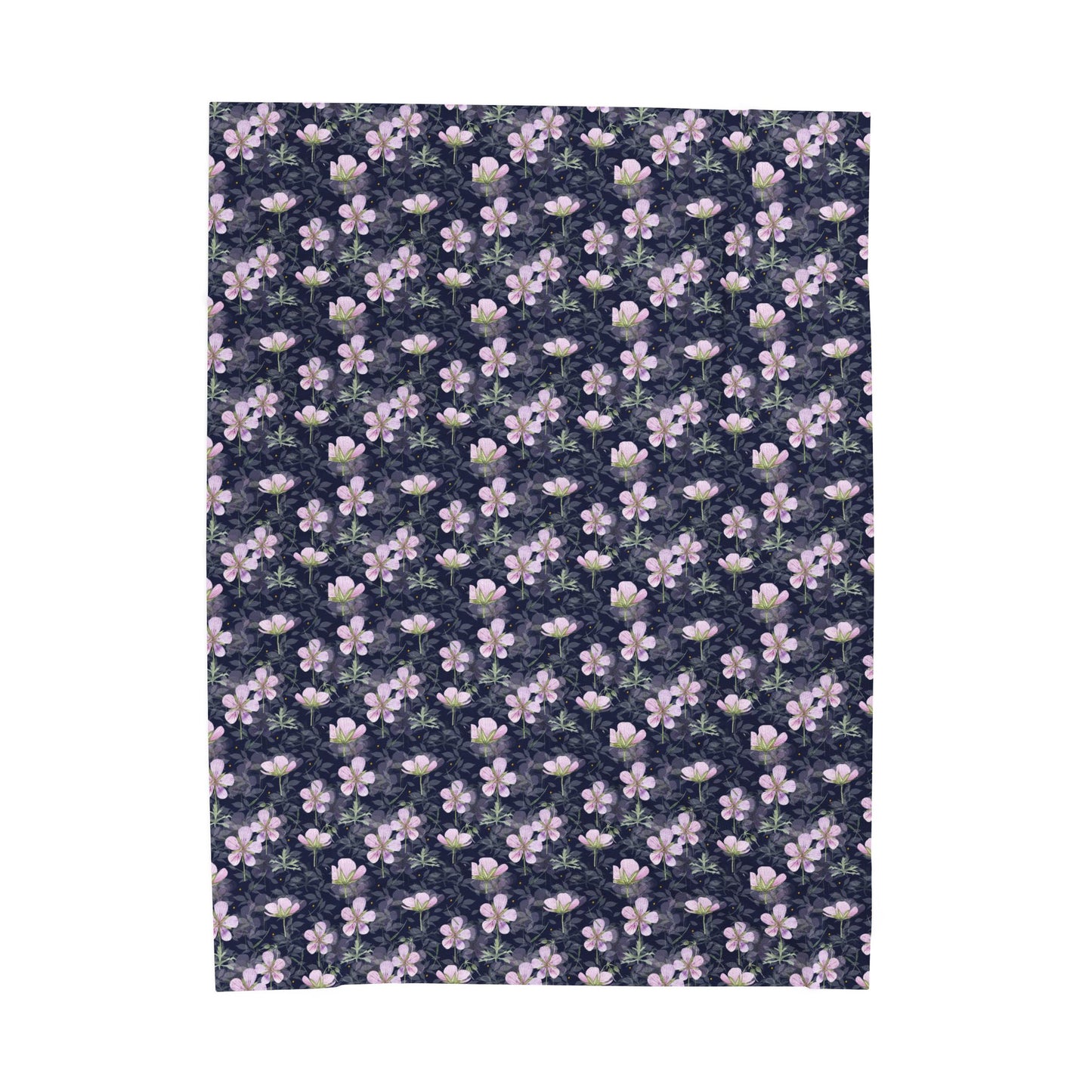 Cozy Floral Velveteen Plush Blanket | Soft Throw for Home Decor, Gift for Her, Wedding Present, Mother's Day, Snuggle Up, Couch