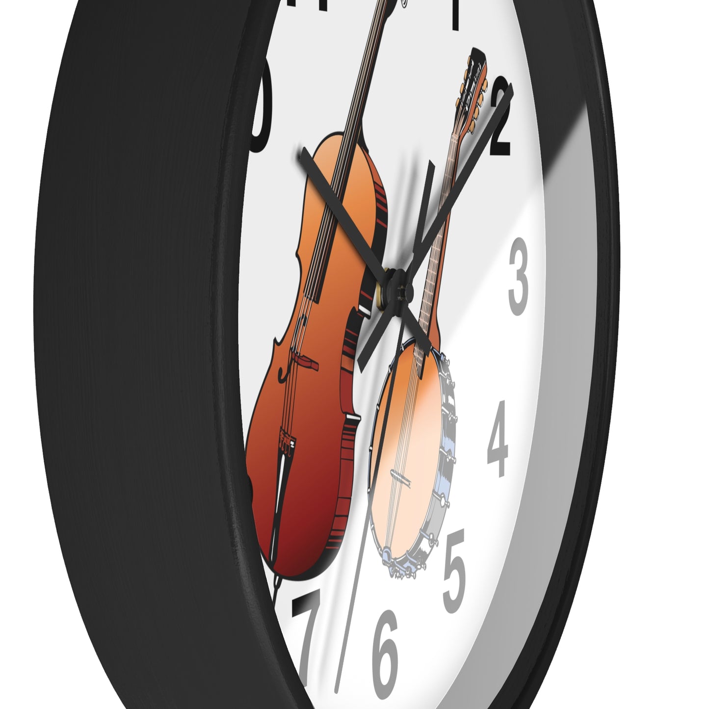 Musical Instruments Wall Clock, Perfect for Musicians, Home Decor, Gift for Music Lovers, Classroom Accents, Vibrant Art