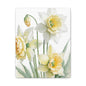Matte Canvas, Stretched, 1.25" beautiful flowers white and yellow.