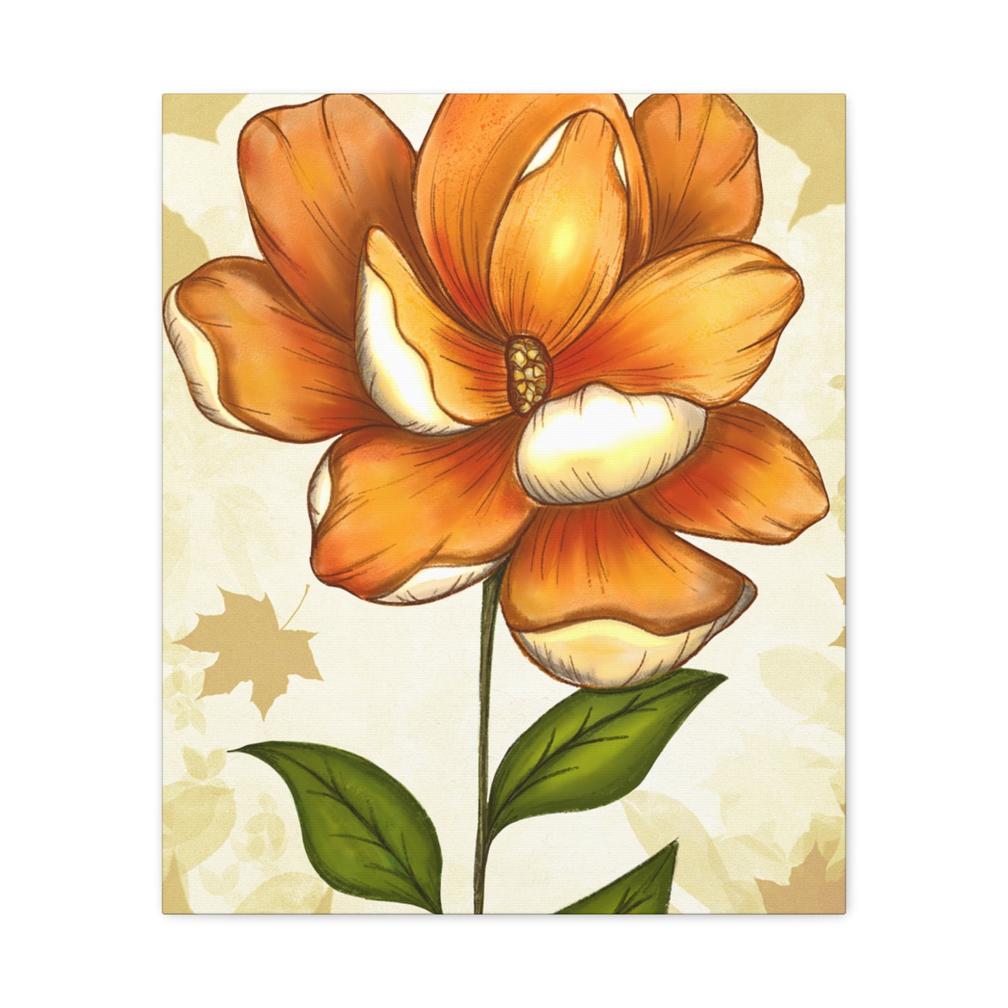 Copy of Matte Canvas, Stretched, 1.25" Tulips Pink and Purple Flowers