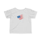 Patriotic Infant Tee - USA Flag Theme, Baby Clothes, Toddler Apparel, 4th of July Outfit, Cute Baby Gift