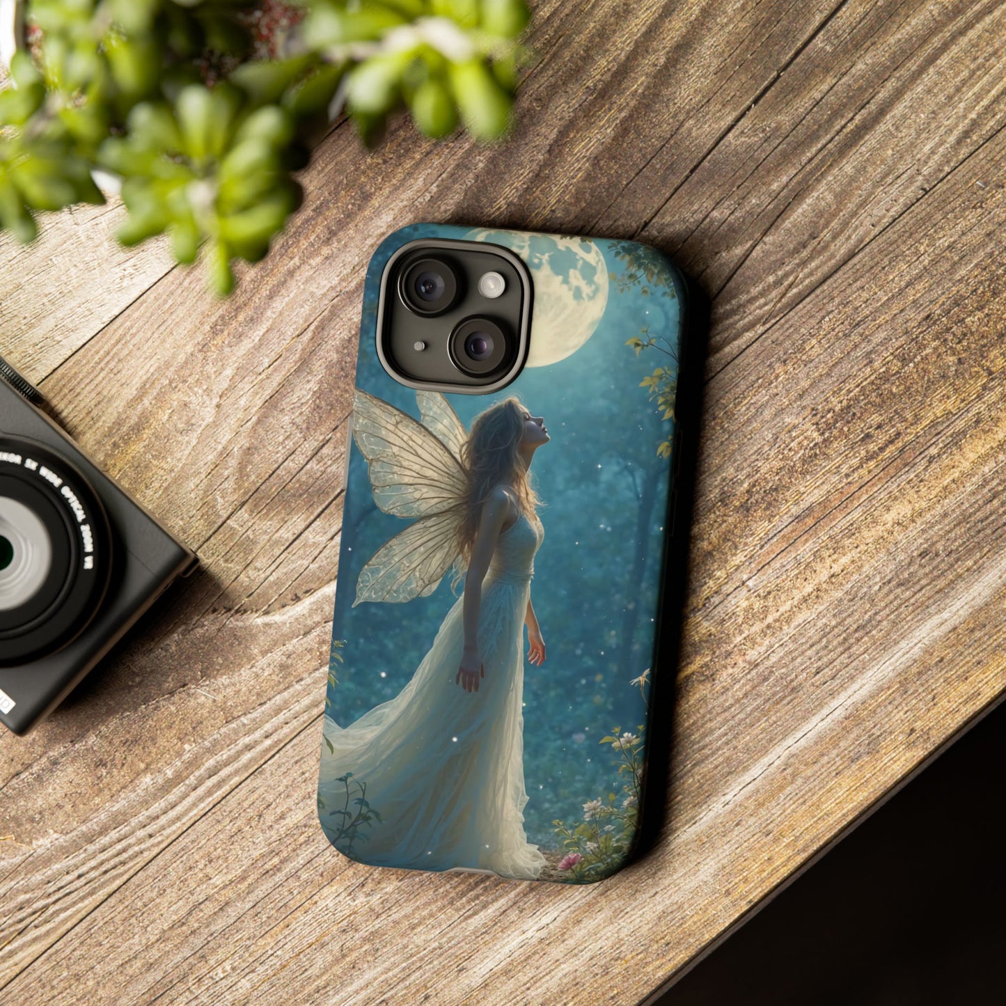 Fairy Moon Phone Case | Tough Cases for Nature Lovers, Fantasy Gift, Boho Phone Accessory, Ethereal Aesthetic, Magical Design