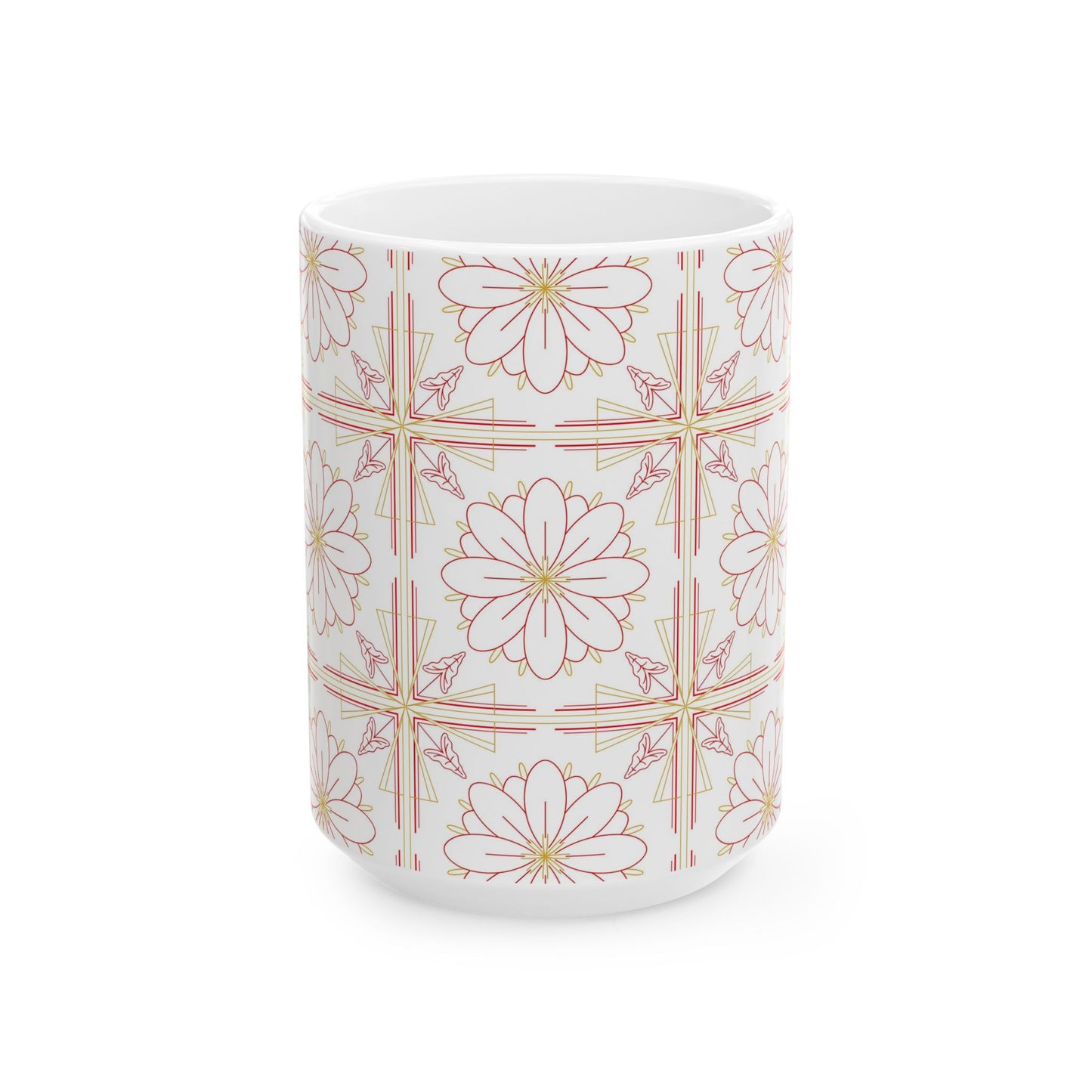 Chic Floral Ceramic Mug | Perfect for Tea Lovers, Coffee Gifts, Home Decor, Spring Celebrations, Mother's Day