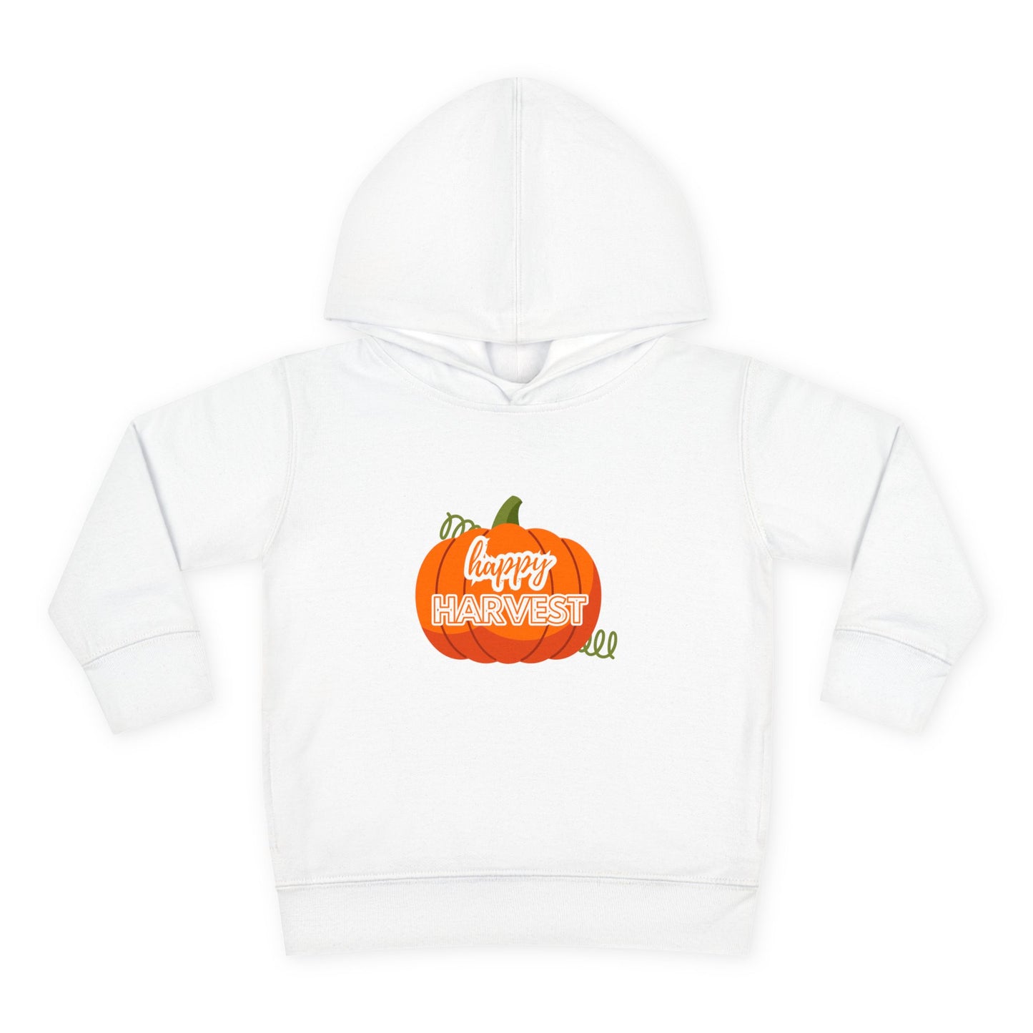 Toddler Happy Harvest Pullover Hoodie, Fall Kids Sweatshirt, Pumpkin Hoodie, Thanksgiving Gift, Cozy Autumn Wear