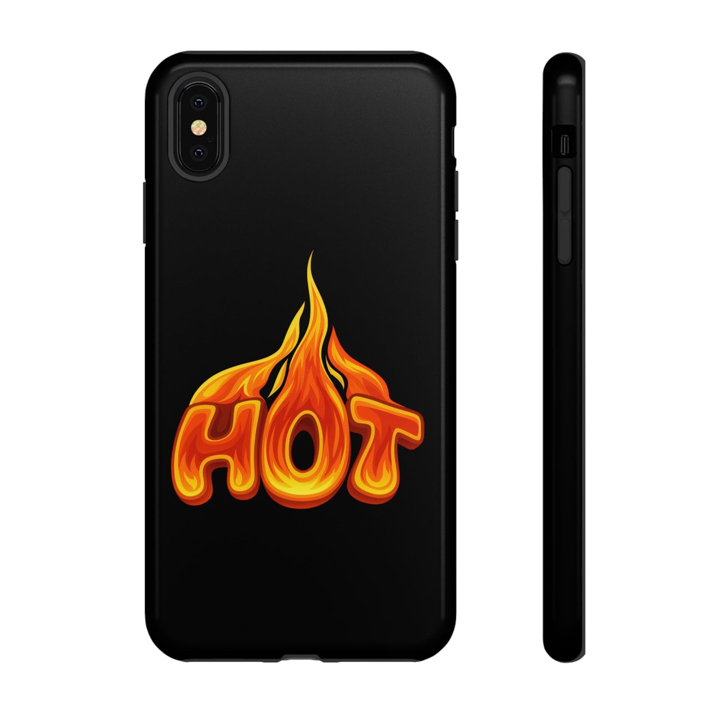 Stylish Phone Case, Hot Flames Design, Gift for Teens, Trendy Accessory, Protective Cover, Unique Phone Case