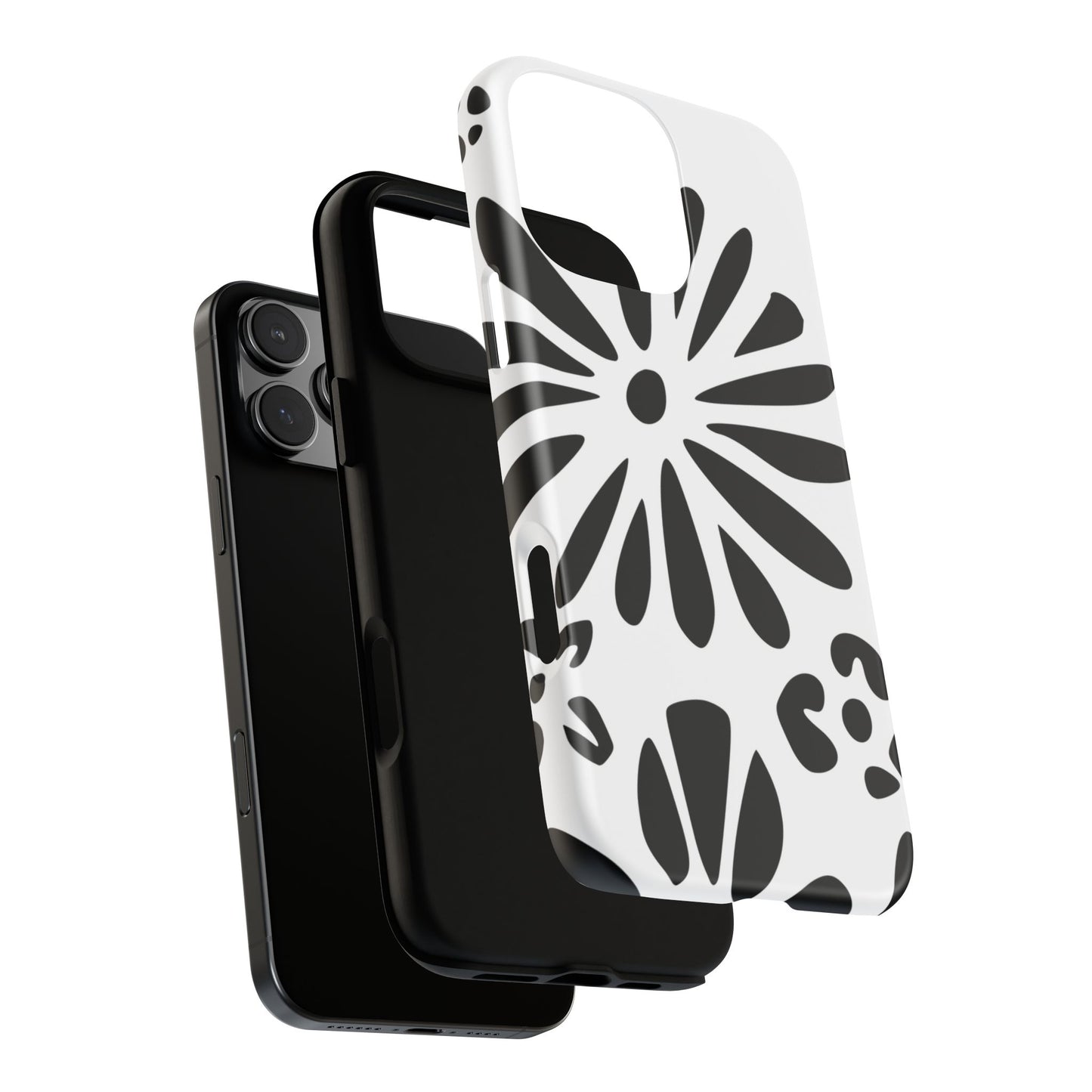 Stylish Phone Case with Floral Design, Tough Phone Cover for Her, Trendy Black and White Cell Phone Case, Unique Gift for Birthdays [...]
