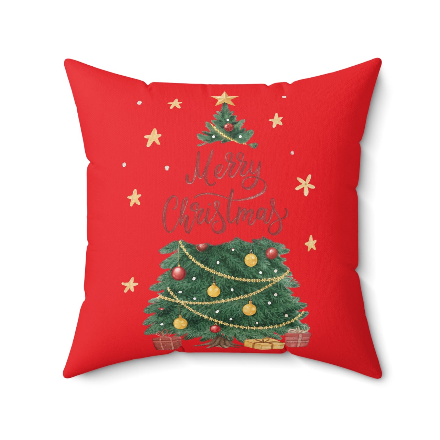 Christmas Tree Pillow, Festive Home Decor, Holiday Decoration, Cozy Couch Cushion, Merry Christmas Gift