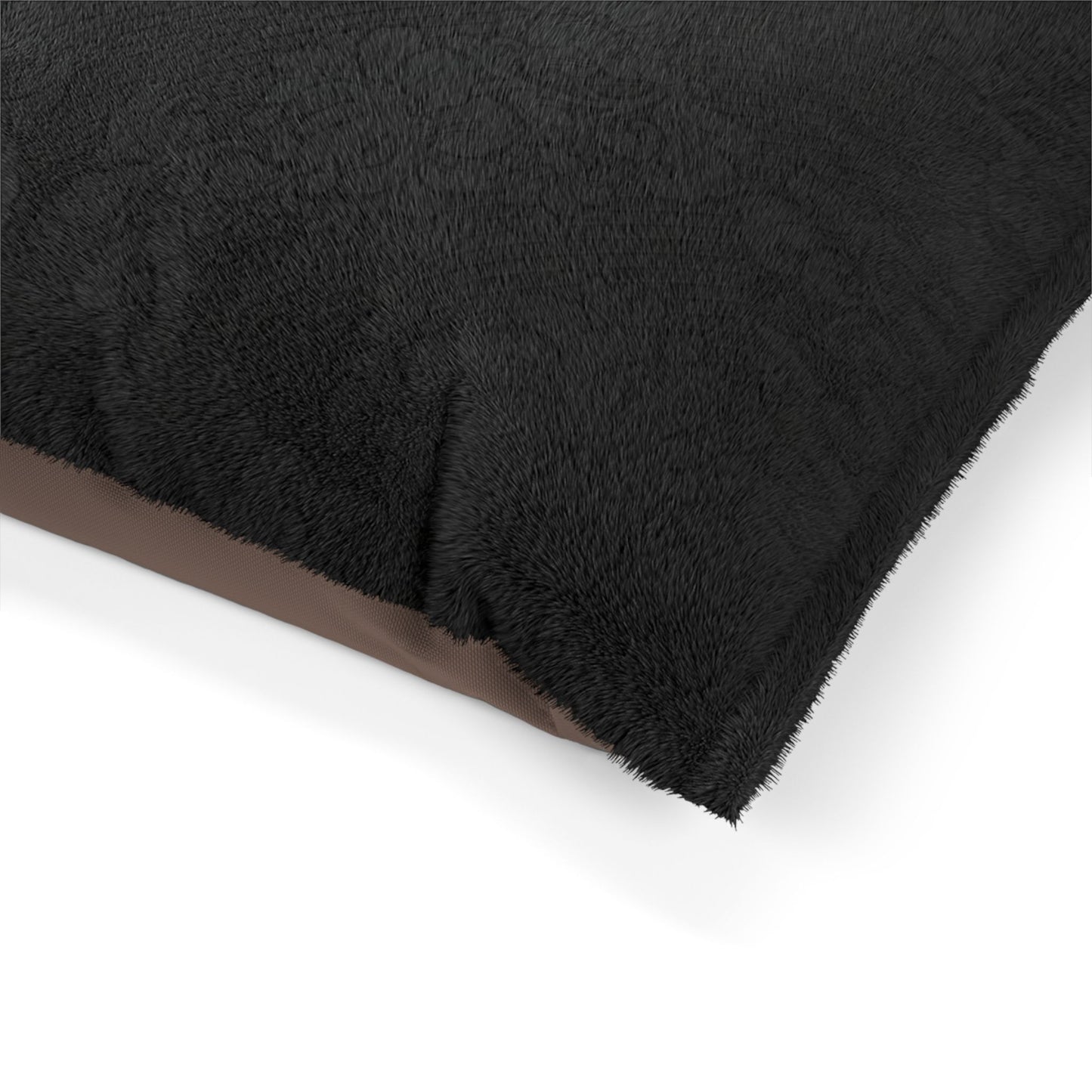 Elegant Black Floral Pet Bed – Plush Comfort Cushion for Dogs & Cats