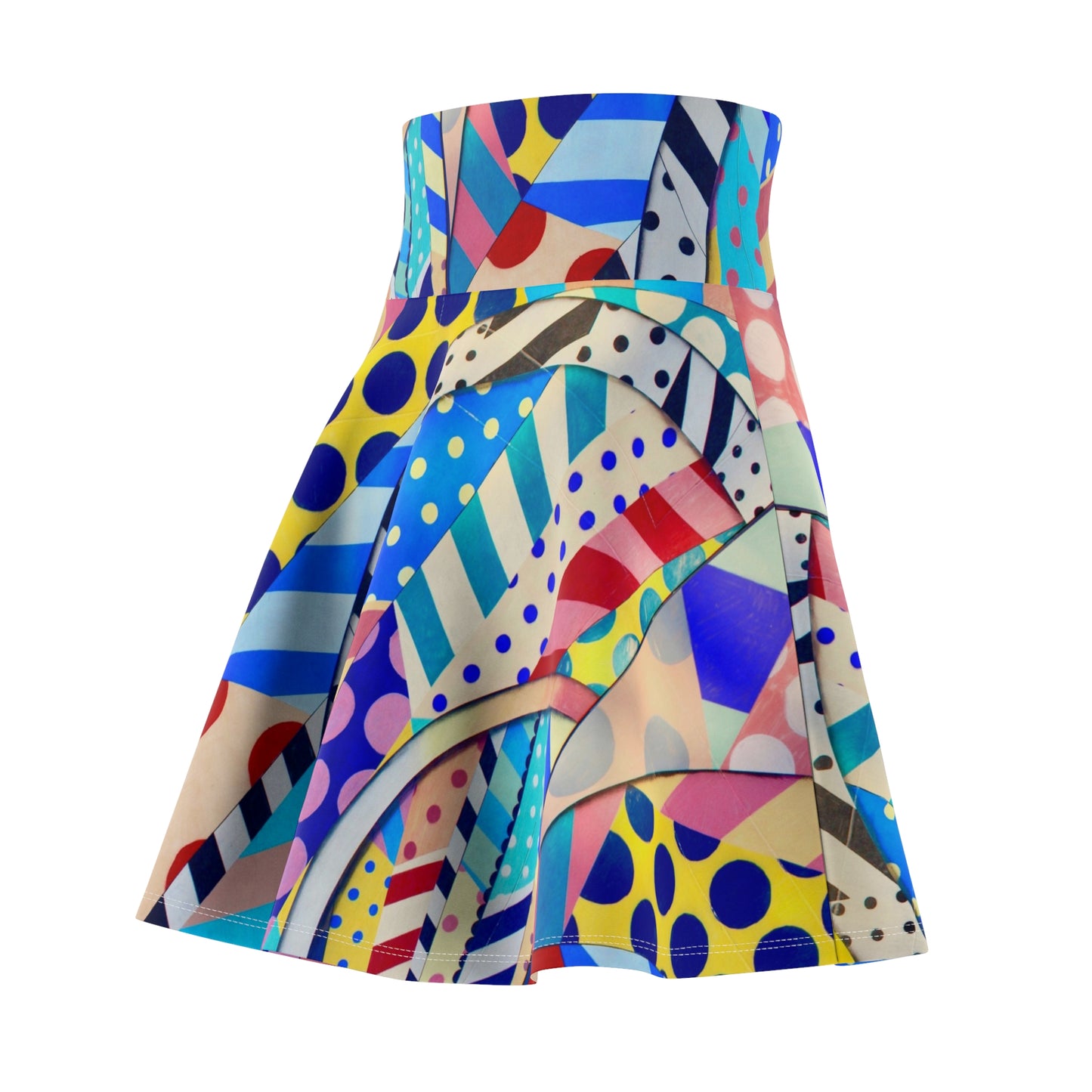 Colorful Abstract Women's Skater Skirt