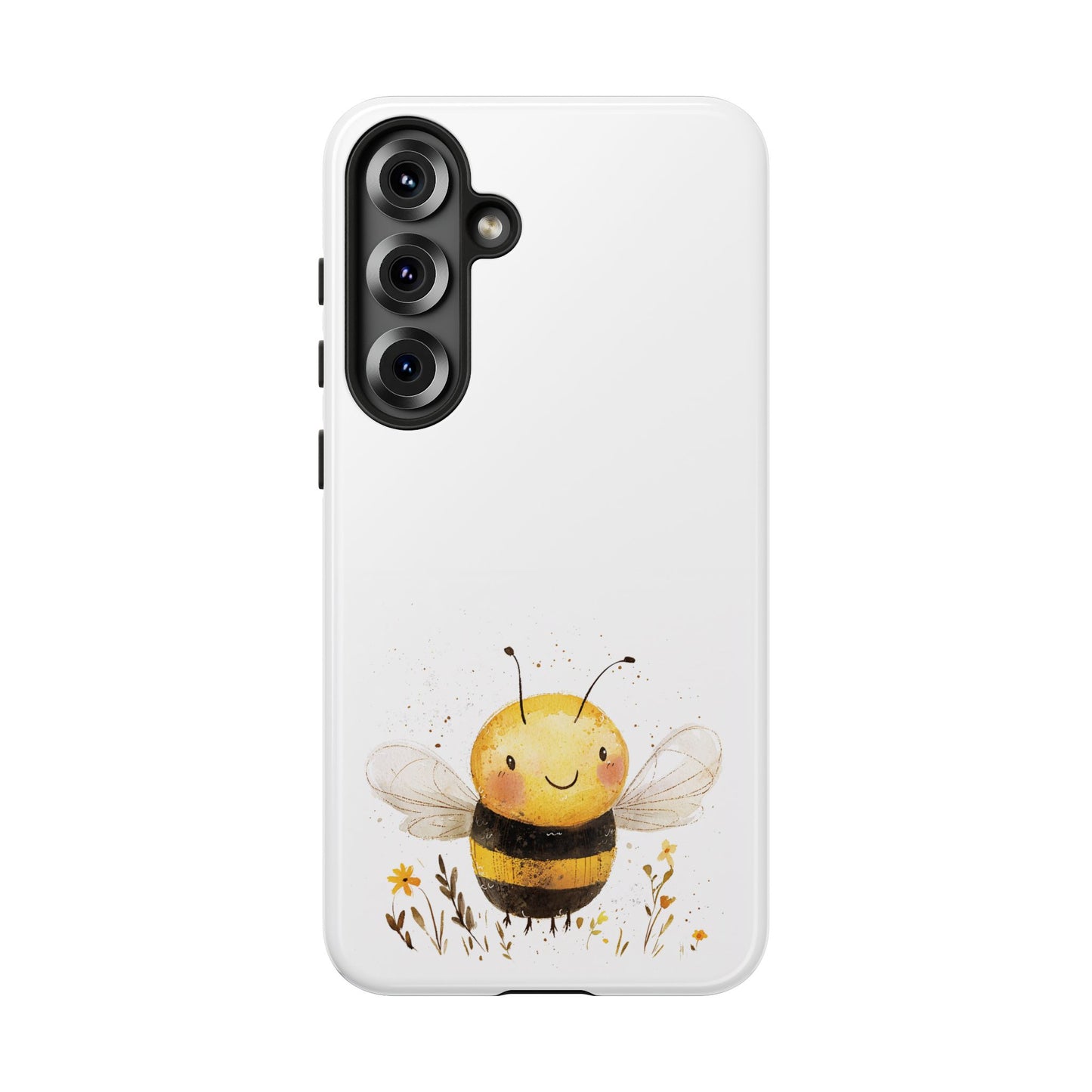 Bee Phone Case, Cute Bee Design, Tough Phone Cover, Gift for Nature Lovers, Floral Bee Mobile Case, Bee-themed Accessory