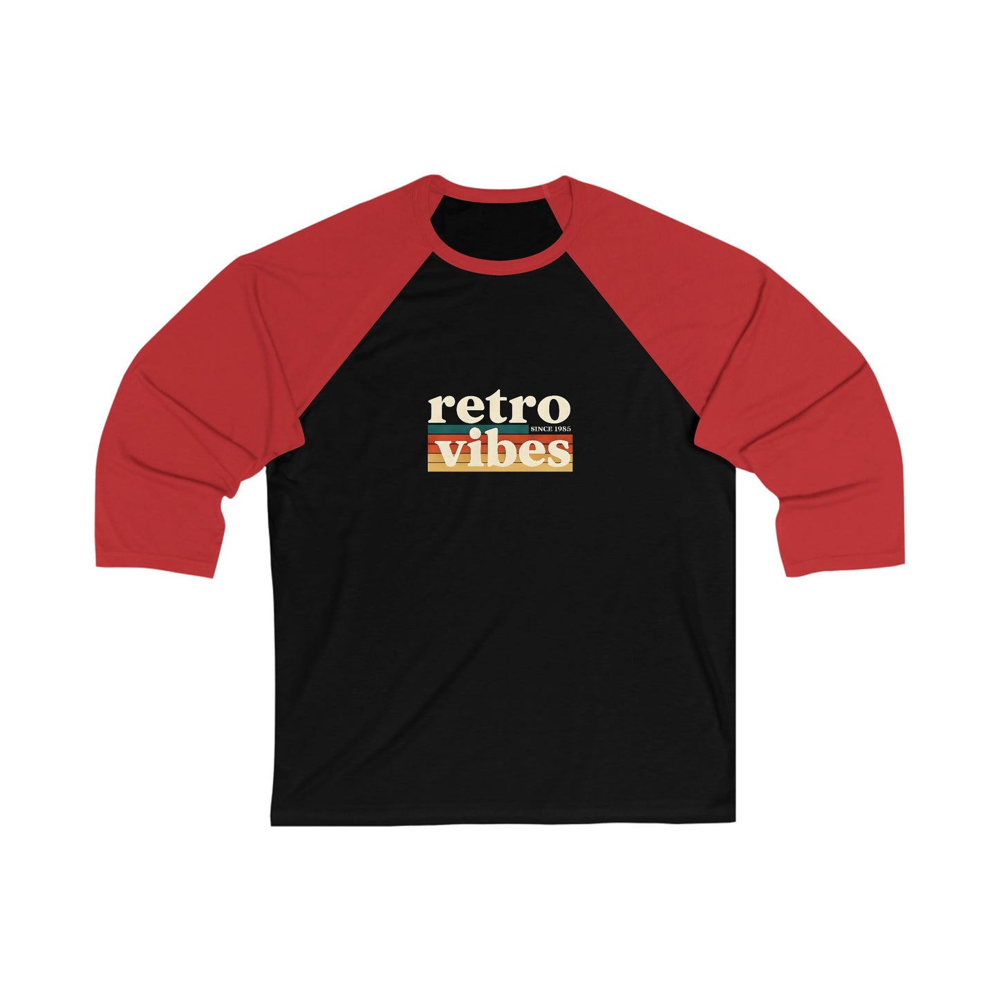 Retro Vibes Unisex Baseball Tee, Casual Wear, Vintage Style, Gift for Him and Her, Music Festival Shirt, Sports Tee