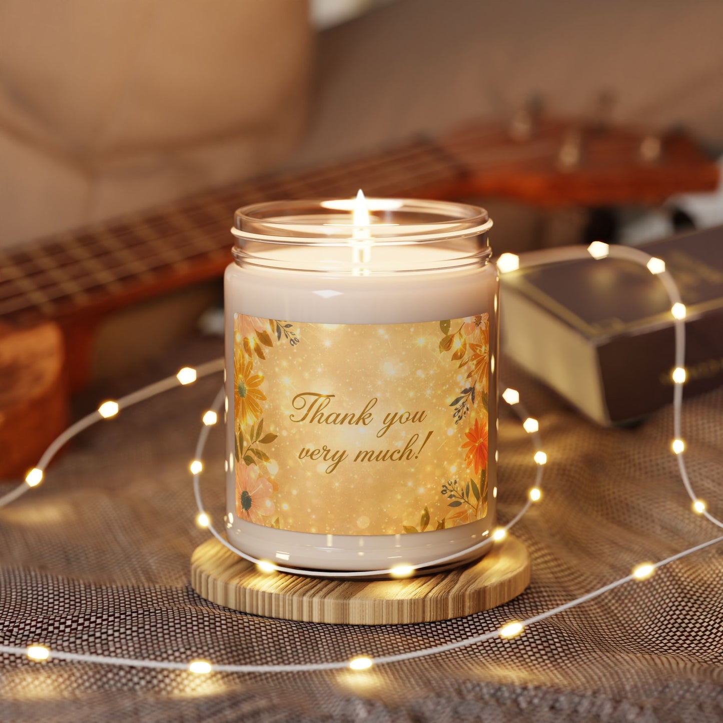 Thank You Very Much Scented Soy Candle — 9oz Gratitude Gift Jar