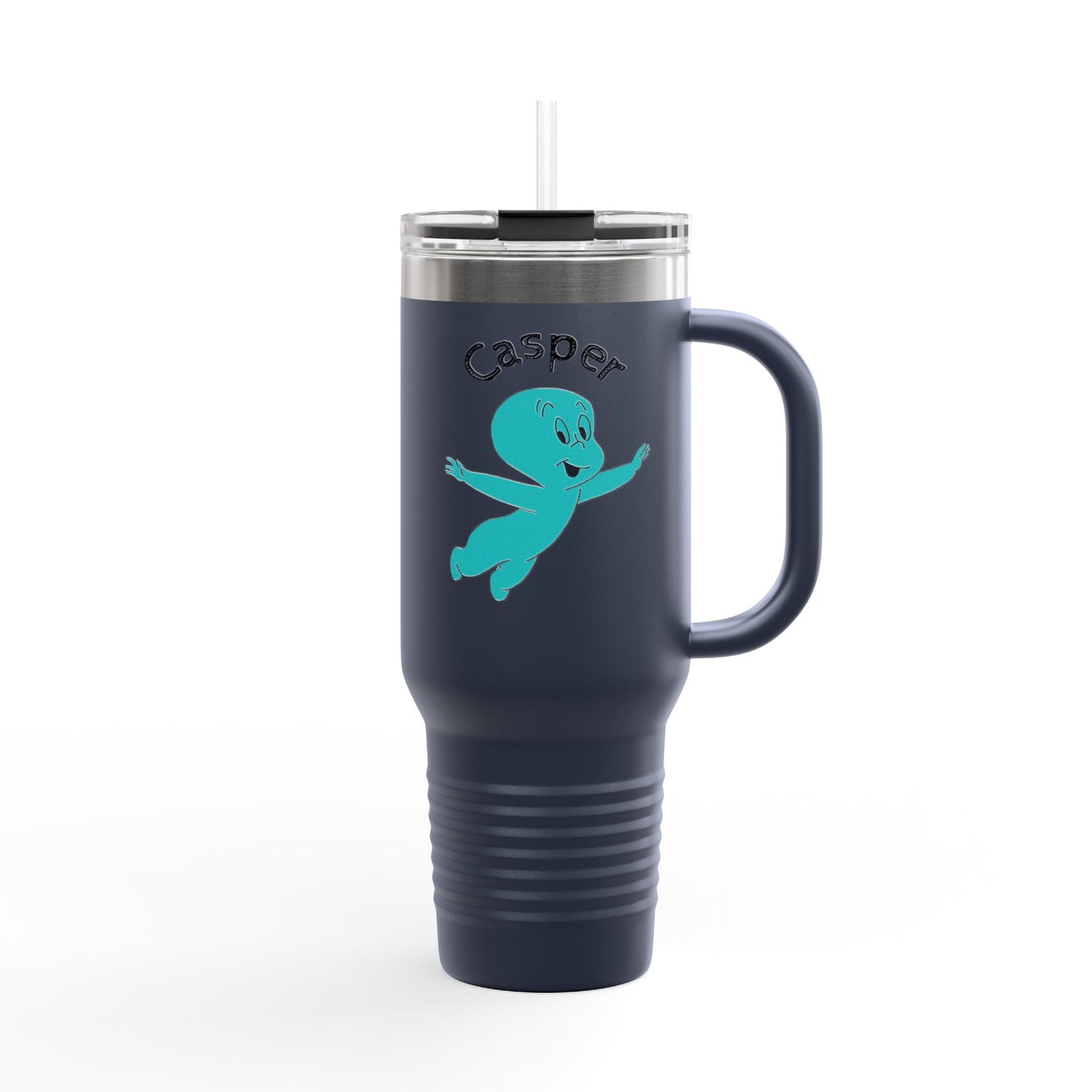Casper the Friendly Ghost Insulated Travel Mug, Cute Ghost Mug for Kids, Personalize Your Drink, Halloween Gift, Durable Travel Cup