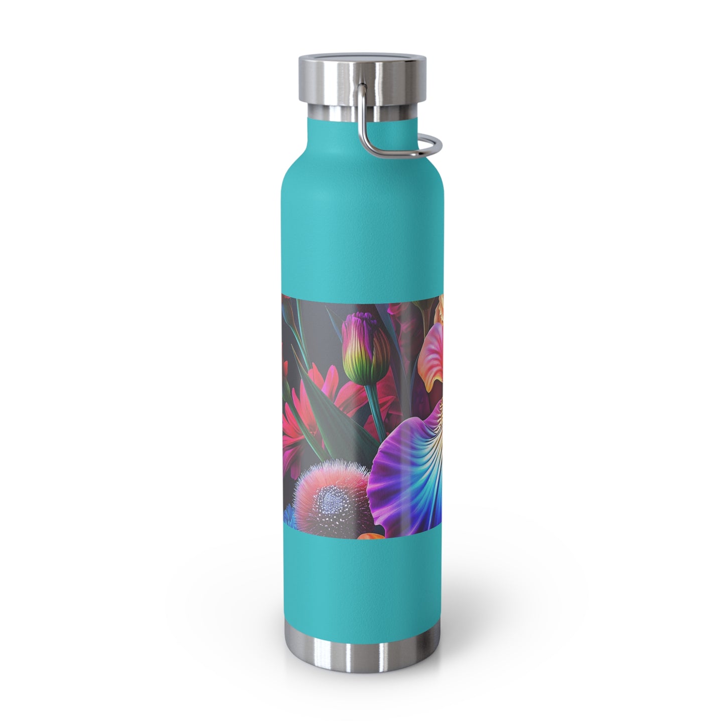 Astrological Copper Insulated Bottle, Cosmic Travel Mug, Horoscope Water Bottle, Starry Flask, Unique Gift for Astrology Lovers