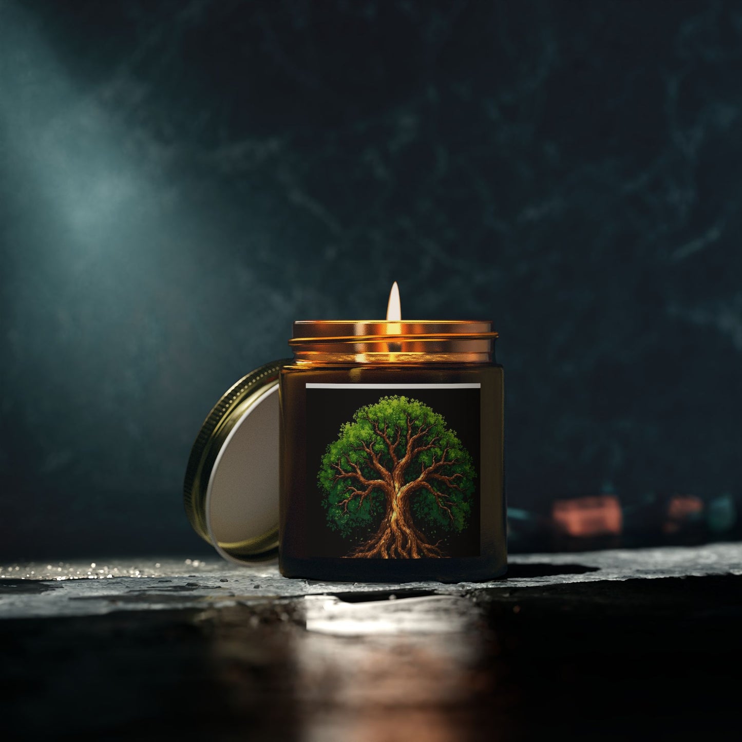 Scented Candles, Coconut Apricot Wax - Tree of Life Design, Eco-friendly Aromatherapy, Home Fragrance, Gifts for All Occasions