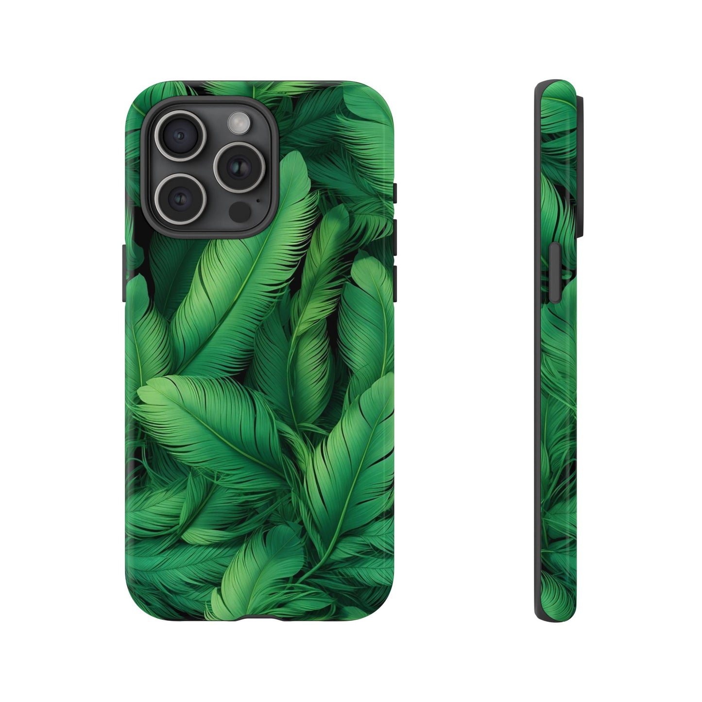 Tough Cases - Tropical Leaf Phone Case, Nature-inspired, Phone Accessory, Gift for Her, Jungle Theme, Eco-Friendly