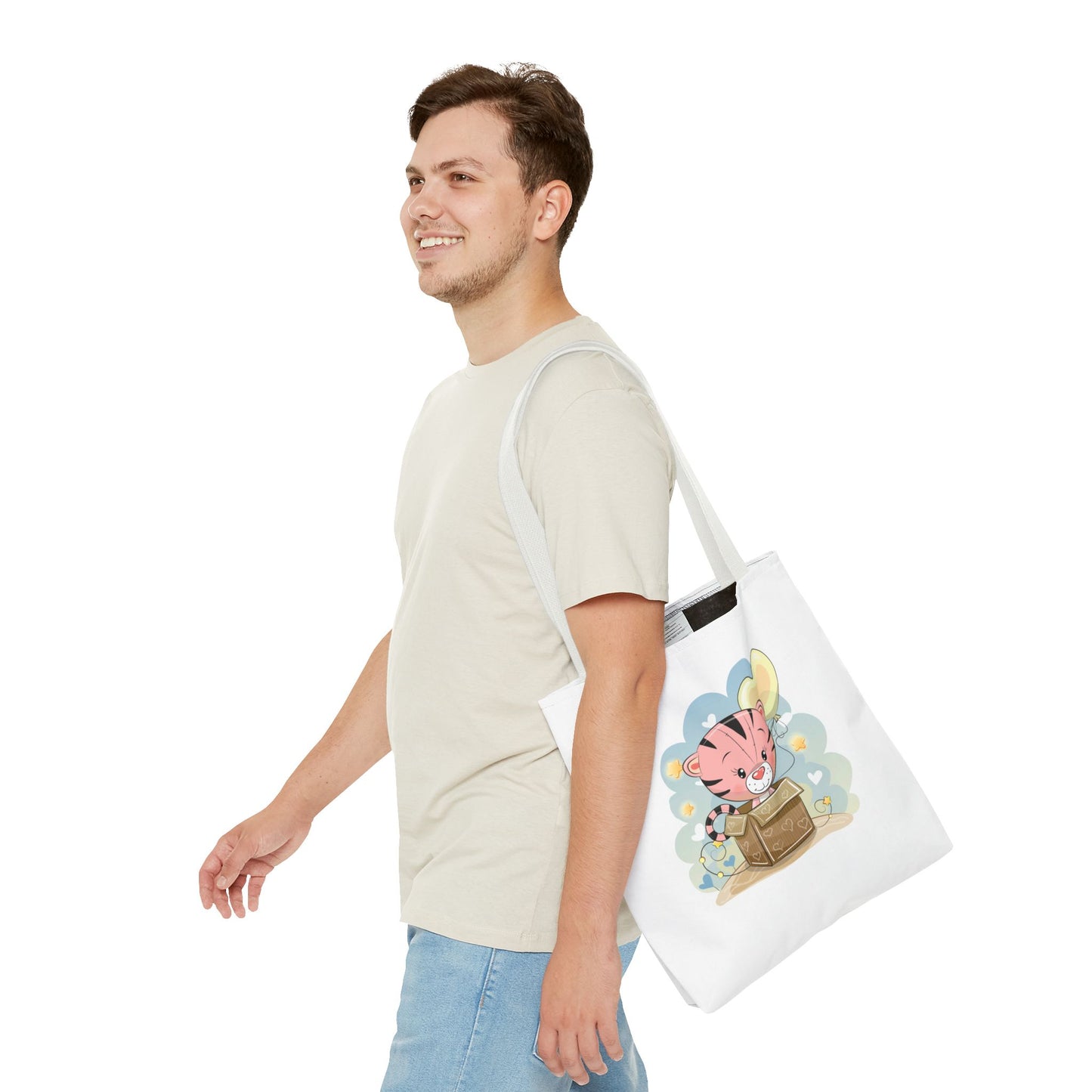 Cute Tiger Tote Bag Cute Shopping Bag, Eco-Friendly Tote, Kids' Tote