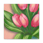 Matte Canvas, Stretched, 1.25" Tulips