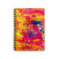 Vibrant Spiral Notebook - Colorful Art Journal for Creative Minds, Gift for Students, Bright Office Supplies, Sketchbook, Doodle Pad