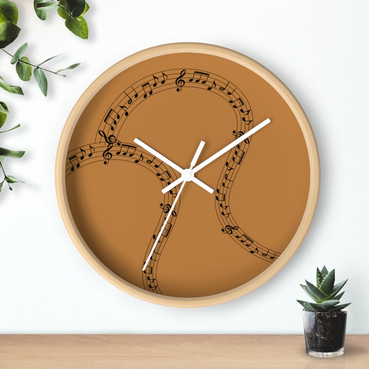 Musical Notes Wall Clock, Perfect for Music Lovers, Home Decor