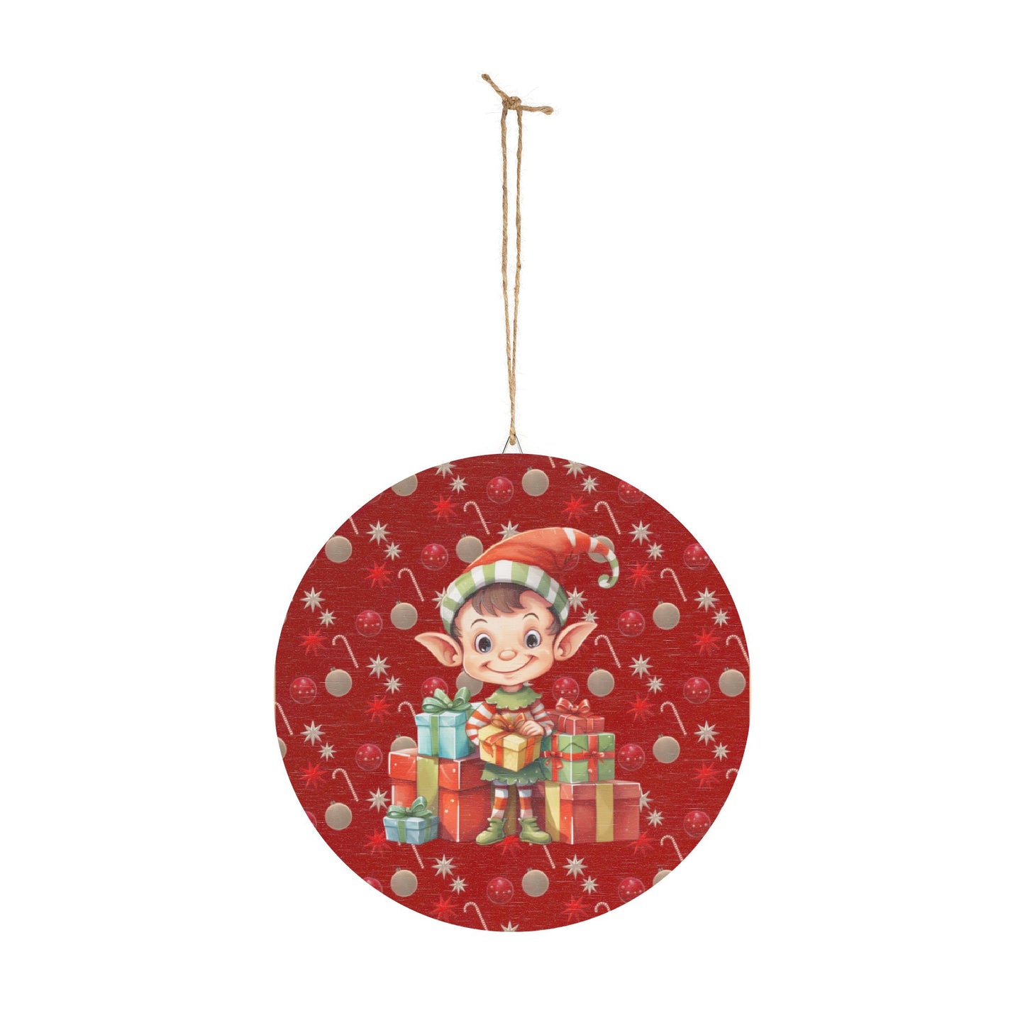 Christmas Elf Wood Sign, Holiday Wall Art, Rustic Decor, Gift for Kids, Winter Home Decor, Festive Decoration