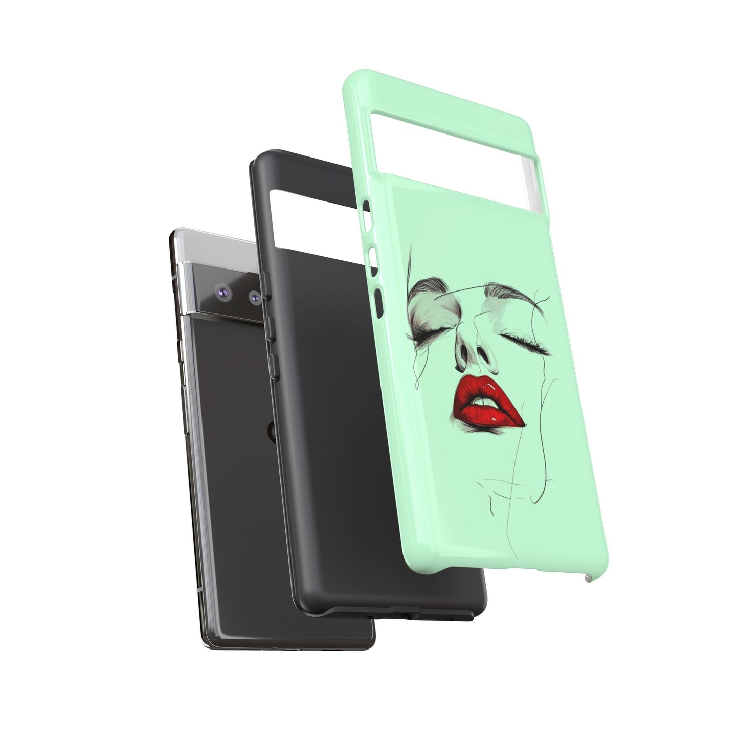 Stylish Phone Case, Artistic Phone Cover, Trendy Tech Accessory, Unique Cell Phone Protector, Gift for Her, Modern Aesthetic