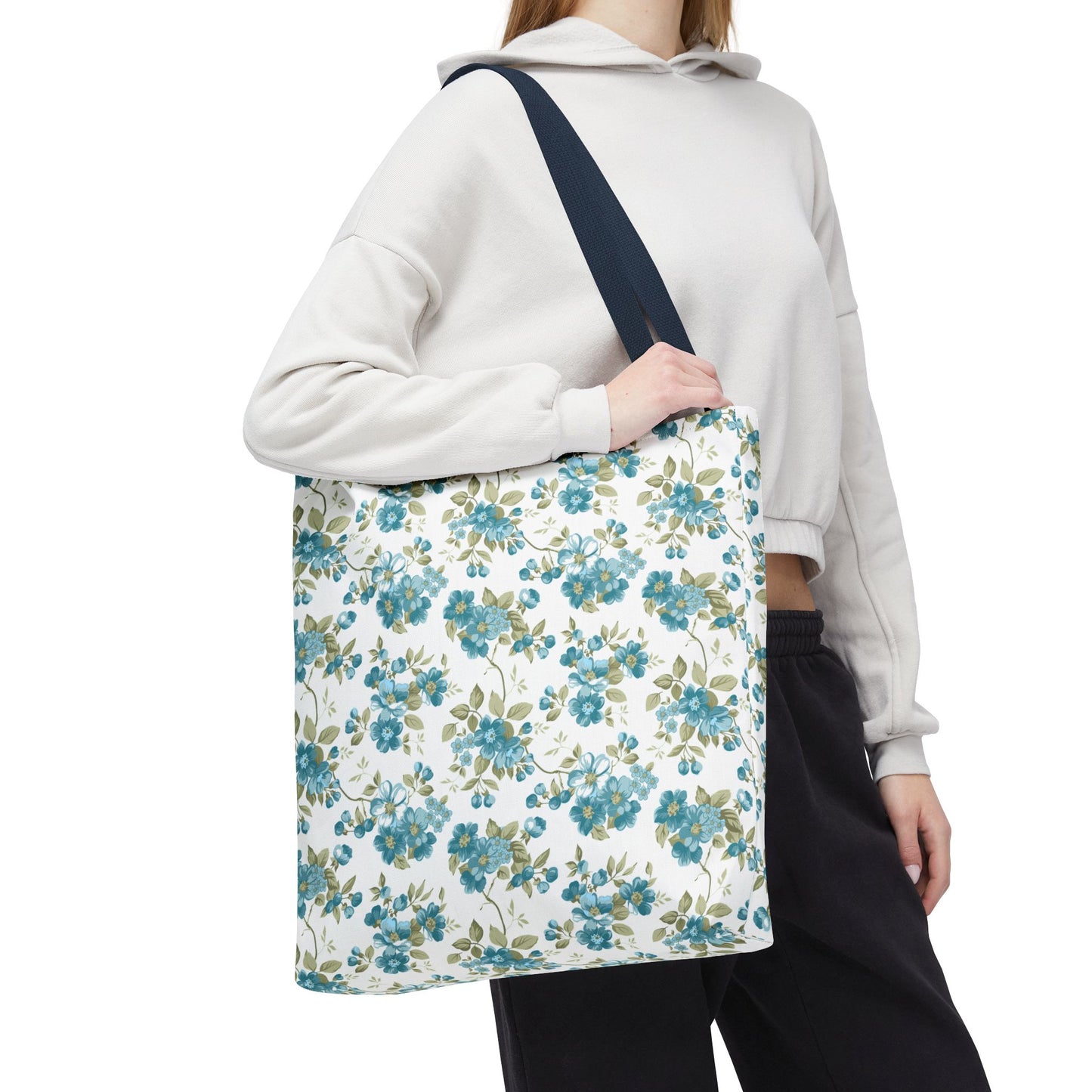 Floral Design Tote Bag | Reusable Shopping Bag, Beach Tote, Eco-Friendly Bag, Gift for Her, Travel Organizer
