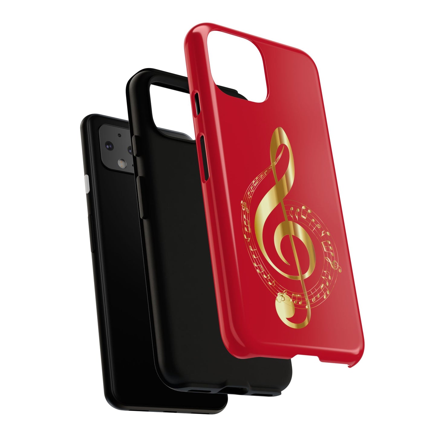 Tough Cases - Red Musical Note