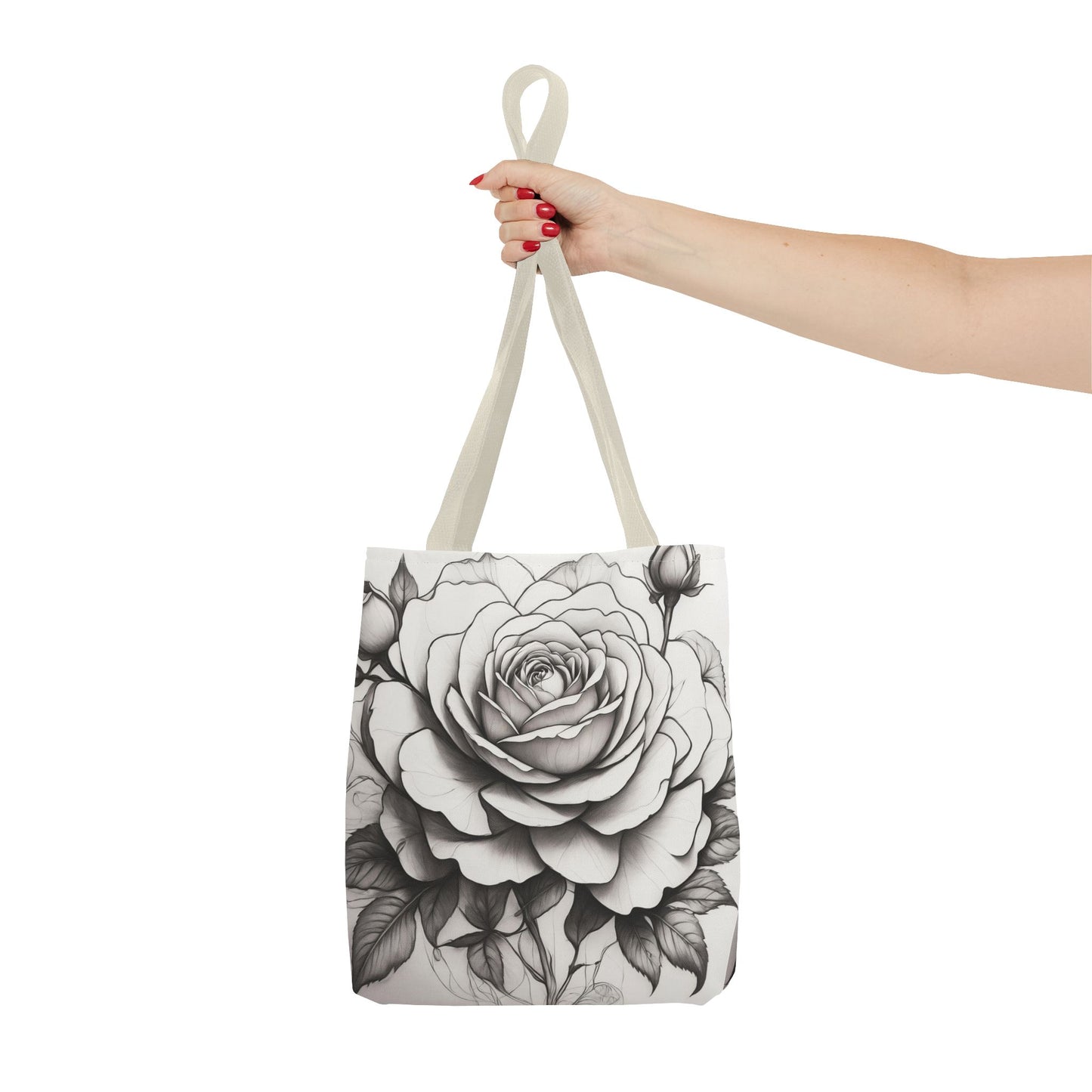 Elegant Floral Tote Bag, Garden Lover Gift, Shopping Bag, Art Print Tote, Mother's Day Gift, Eco-Friendly Canvas Bag