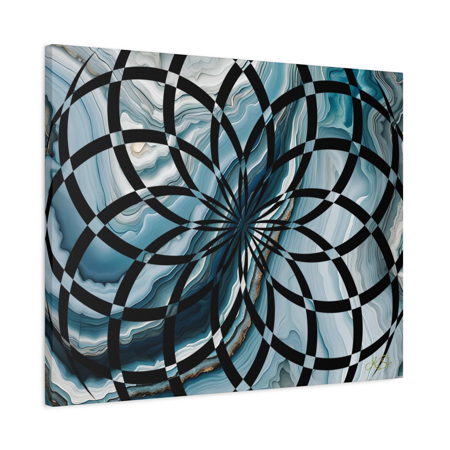 Abstract Geometric Art Canvas Print, Modern Wall