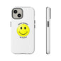 Happy Face Phone Case, Tough Cases, Don’t Worry, Be Happy, Cute Gift for Friends, Positive Vibes, Fun Mobile Accessories