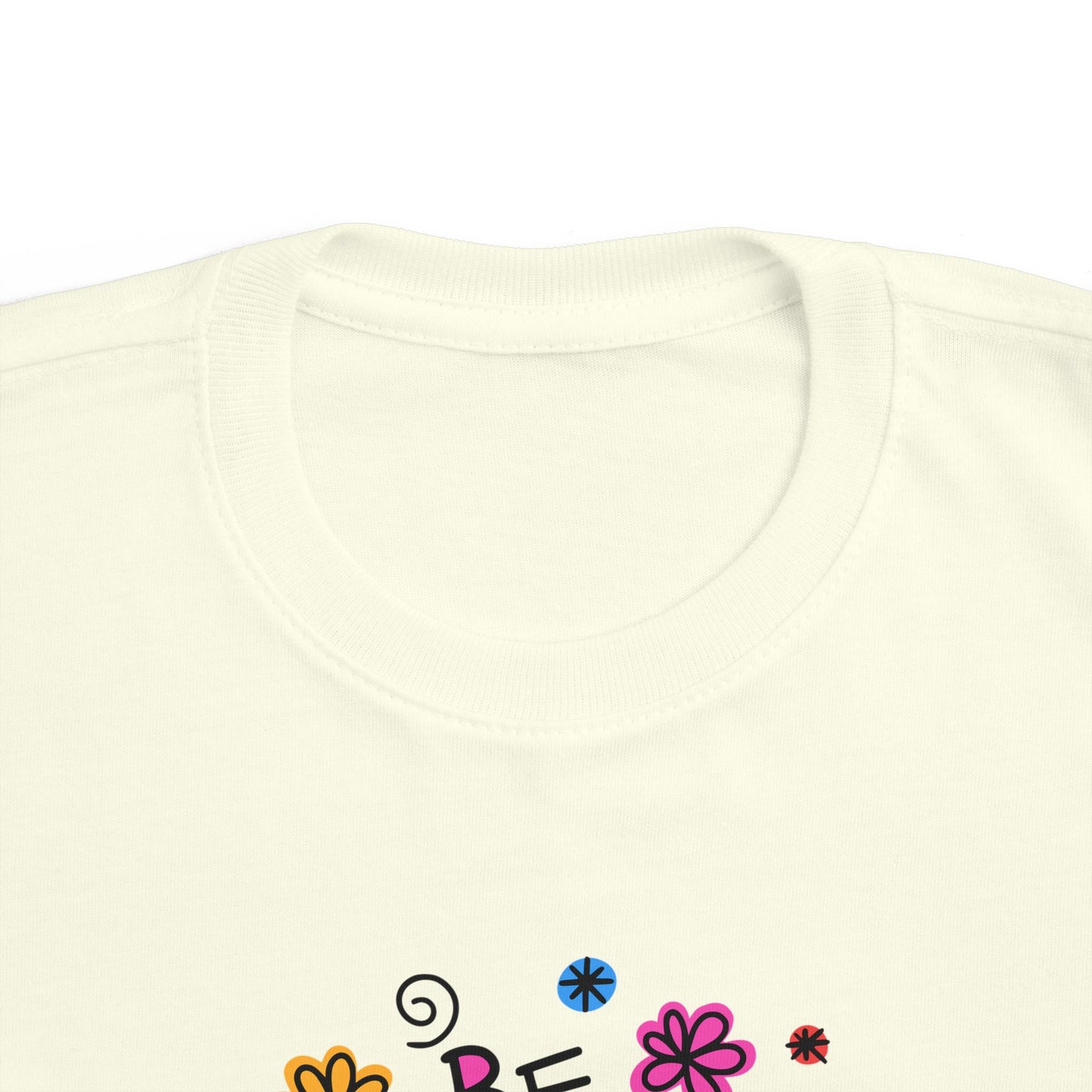 Whimsical Toddler Tee - 'Be Kind' Design, Cute Kids' Shirt, Floral Graphic Tee, Toddler Gift, Inspirational Apparel