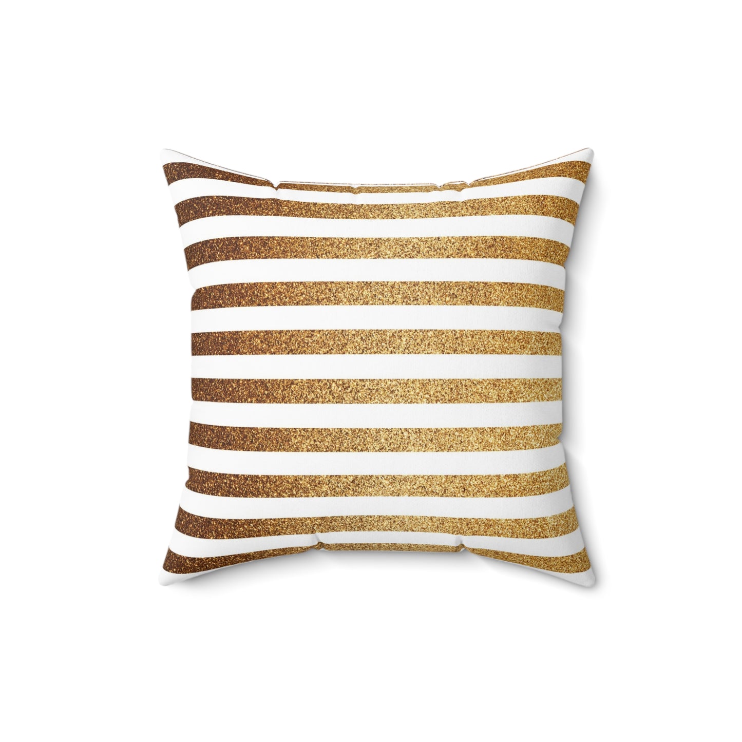 Golden Stripes Decorative Pillow, Modern Home Decor, Cozy Living Room Cushion, Throw Pillow for Bed, Gift for Housewarming