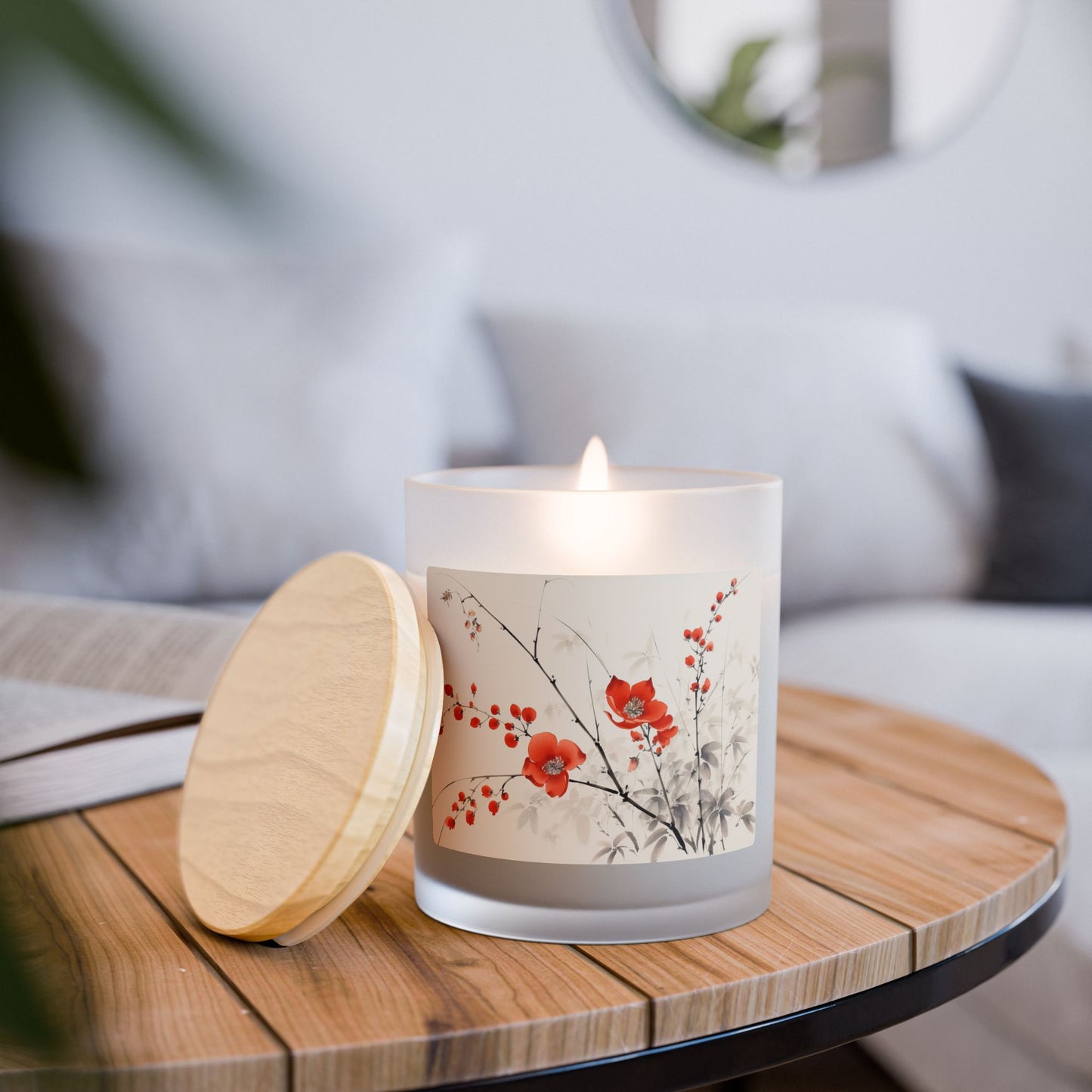 Tranquil Floral Candle, Aromatherapy, Home Decor, Gift for Her, Spa Day, Eco-Friendly