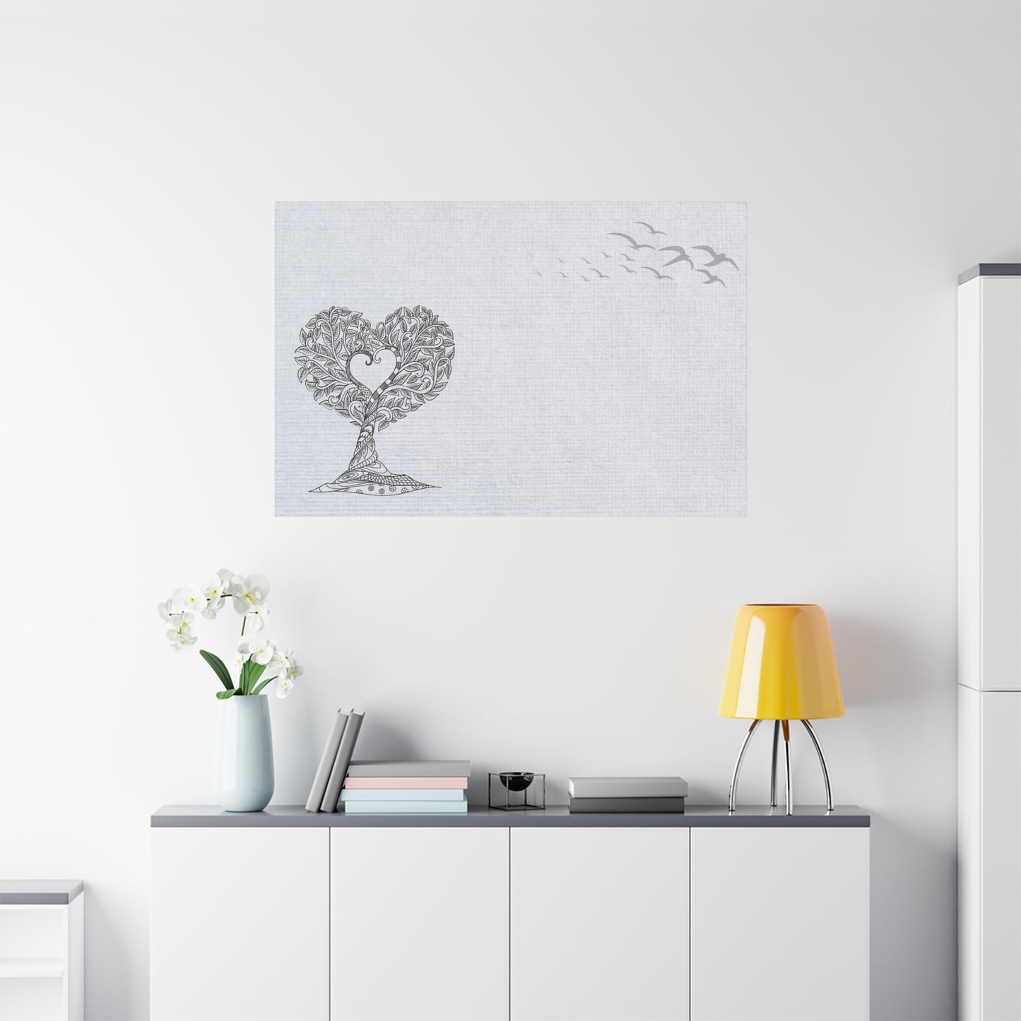 Matte Canvas, Stretched, 1.25" - Heart Tree