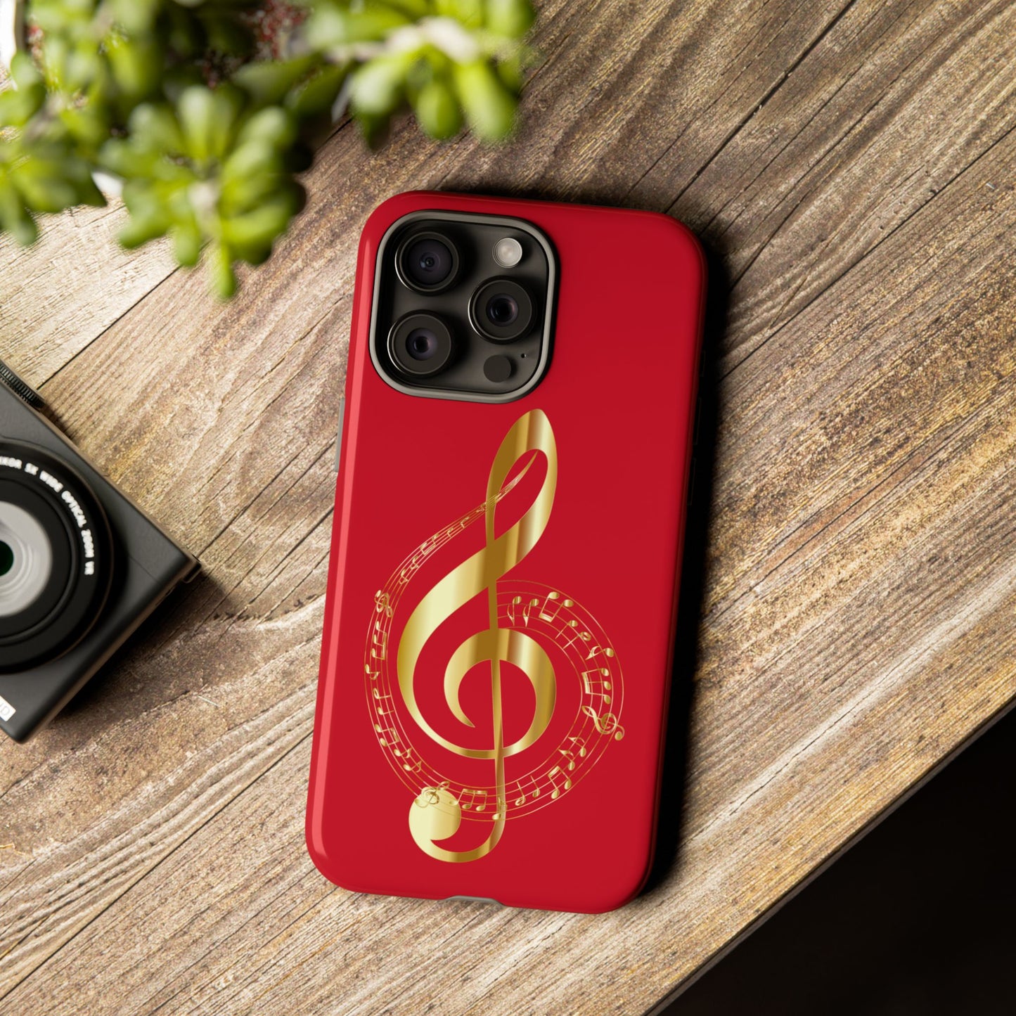 Tough Cases - Red Musical Note