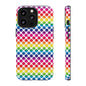 Rainbow Dot Phone Case, Colorful Phone Cover, Fun Phone Accessory, Gift for Friends, Trendy Mobile Case