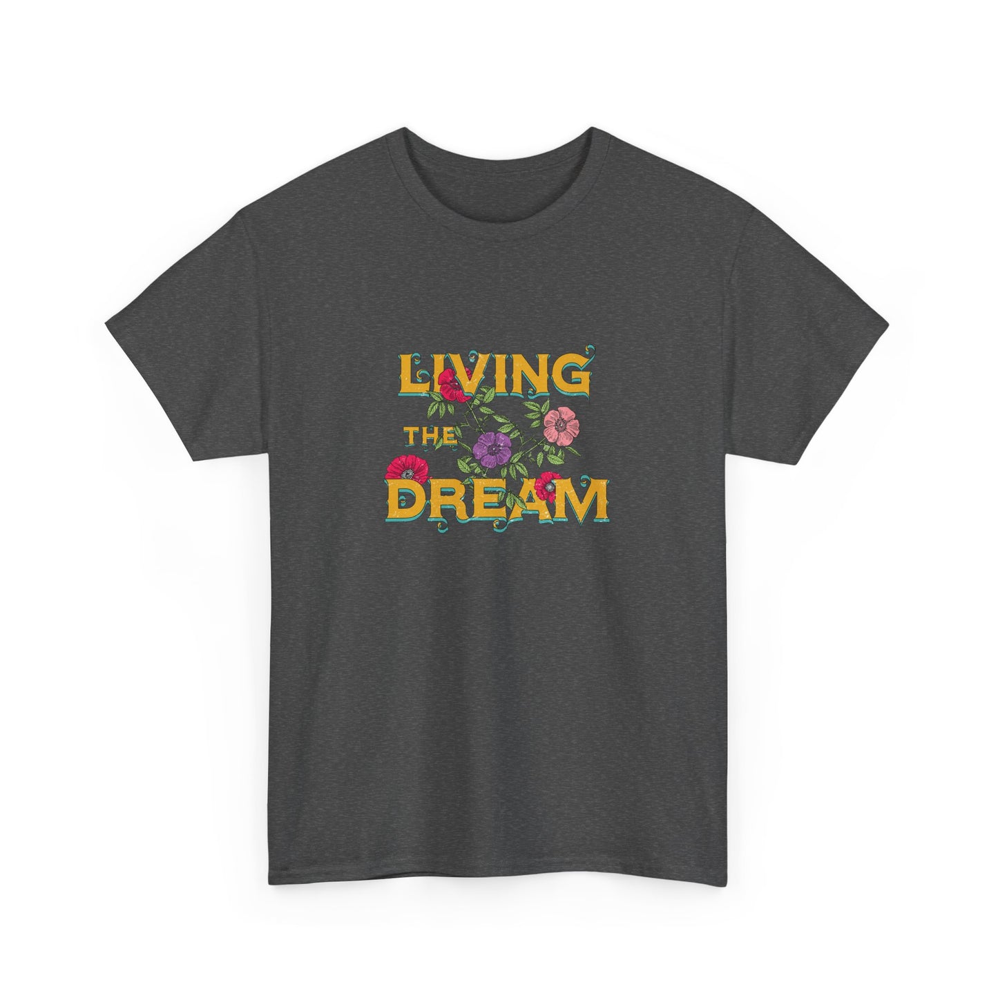 Living the Dream Floral Tee, Unisex Cotton T-Shirt, Inspirational Gift, Casual Everyday Wear, Flower Graphic Shirt, Summer Wardrobe [...]