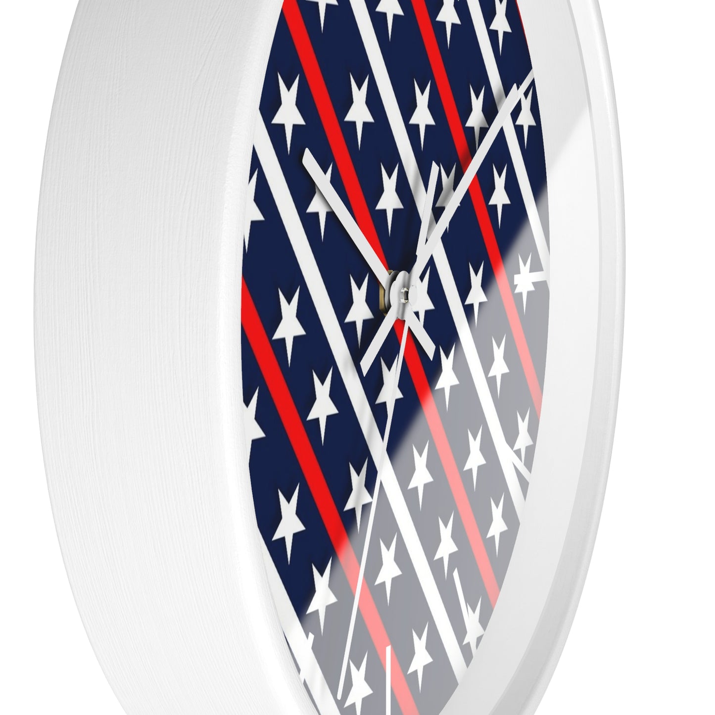 Wall Clock Red white and blue
