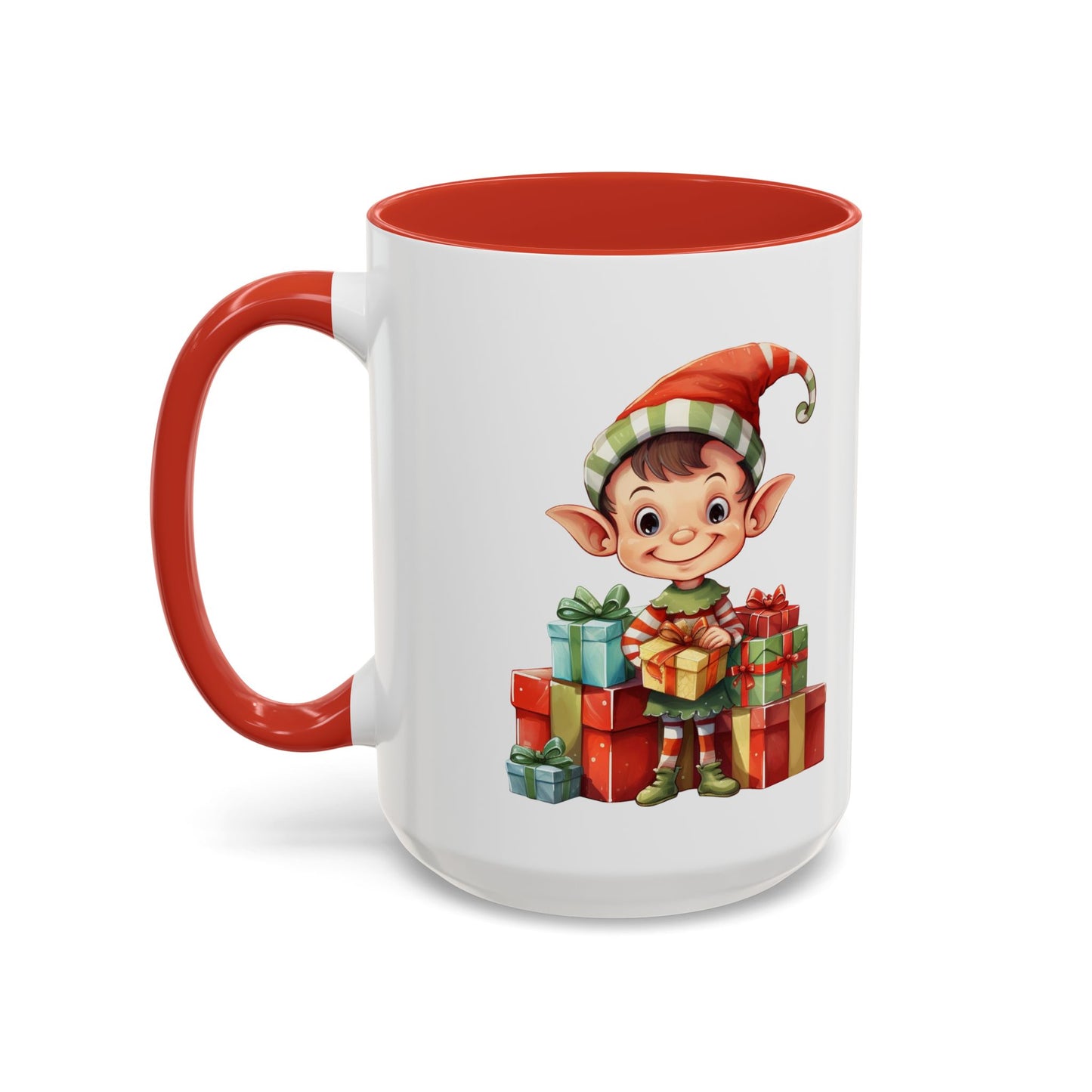 Holiday Elf Coffee Mug - Festive Gift Mug, Christmas Decor, Cute Elf Mug, Coffee Lover Gift, Winter Holiday Drinkware