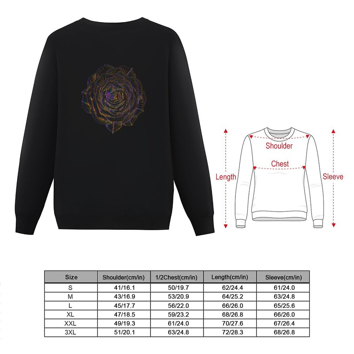 Women's Cute Sweatshirt (Back Printing)