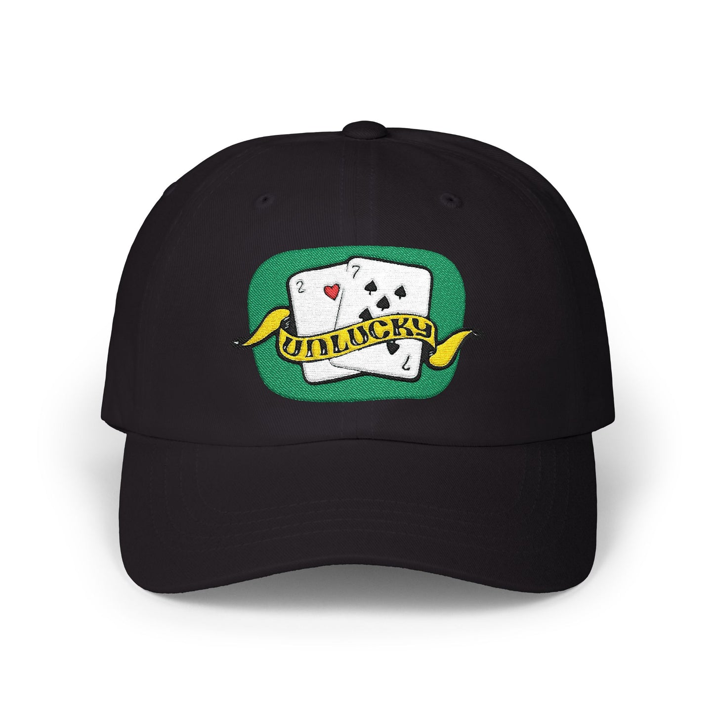 Dad Cap — 'UnLucky' Playing Cards Embroidered Baseball Hat