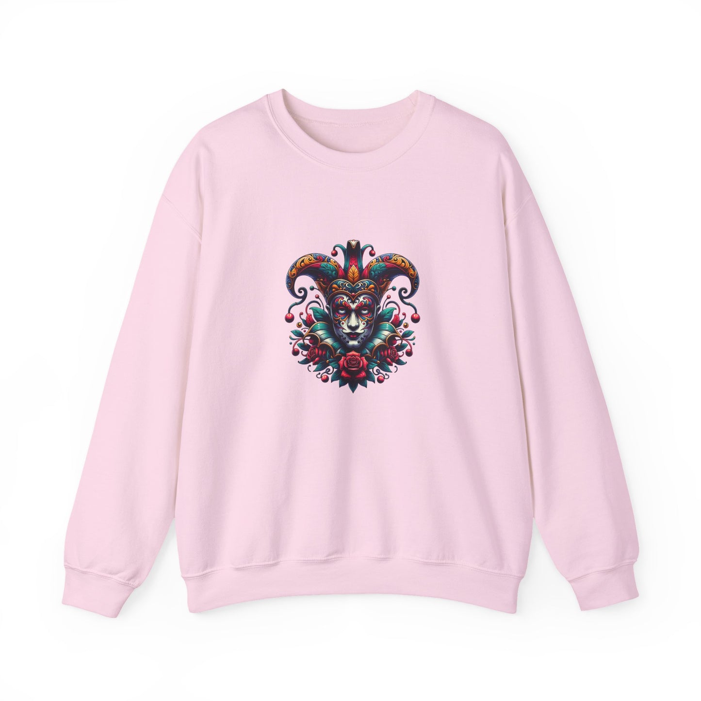 Colorful Mardi Gras Unisex Crewneck Sweatshirt, Festival Sweater