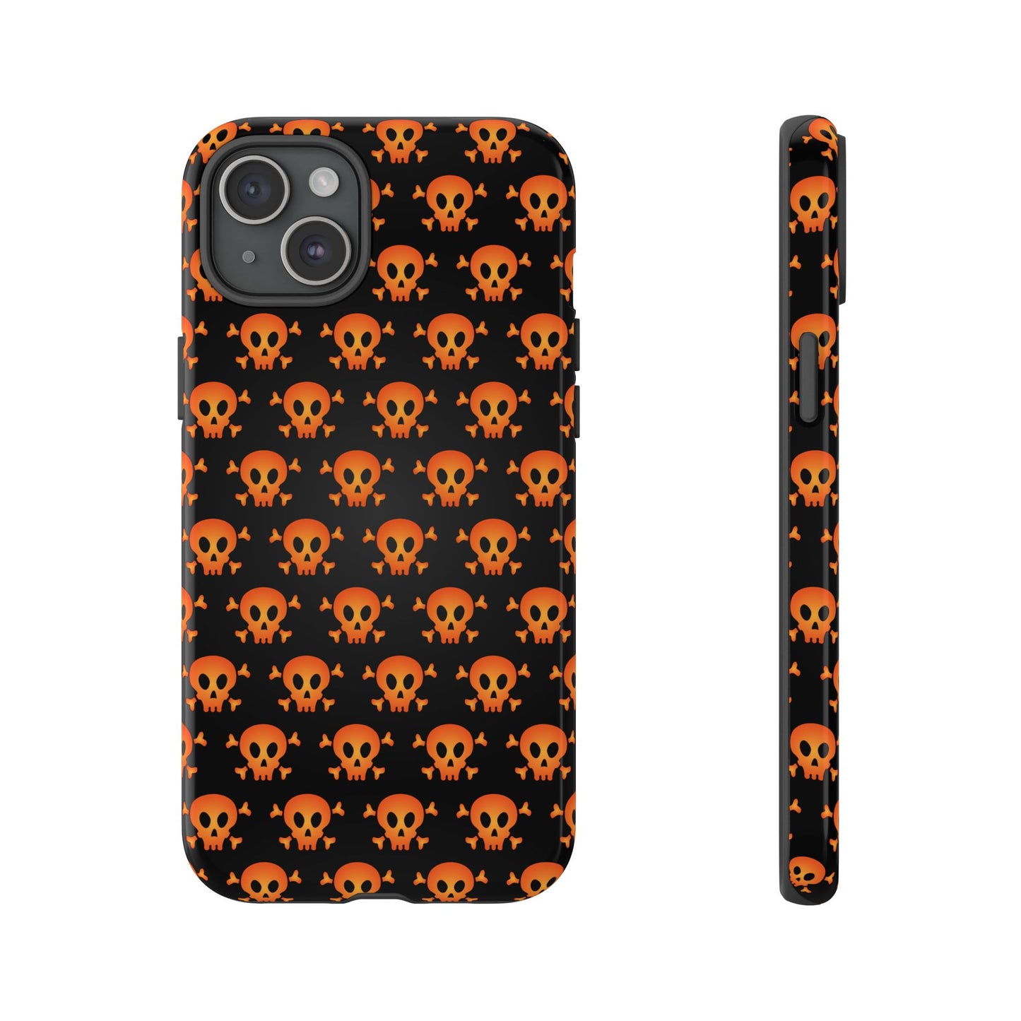 Halloween Skull Phone Case, Spooky Mobile Cover, Trick or Treat Accessory, Goth Gift, Skull Pattern Design